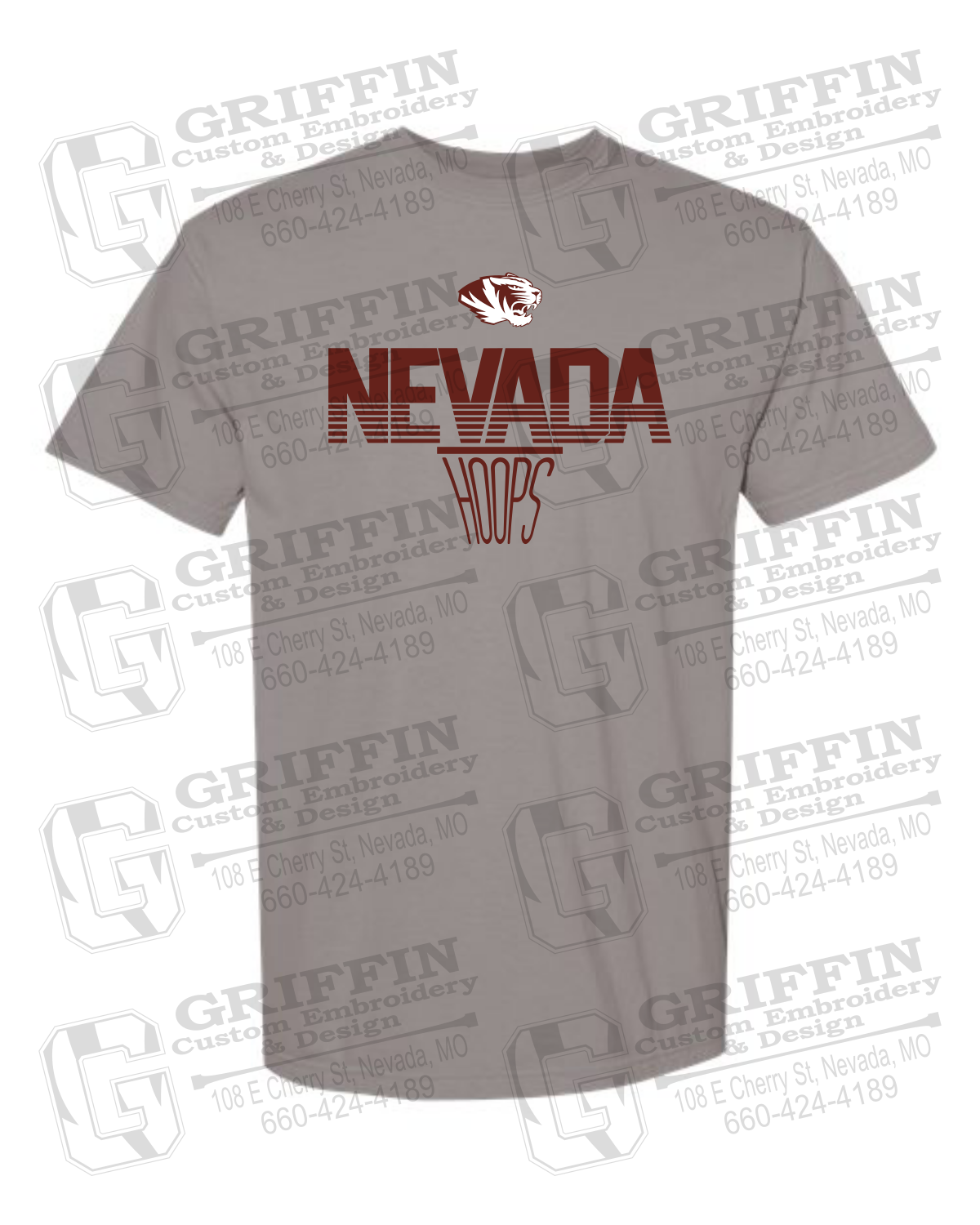 Comfort Colors Short Sleeve T-Shirt - Basketball - Nevada Tigers 24-N