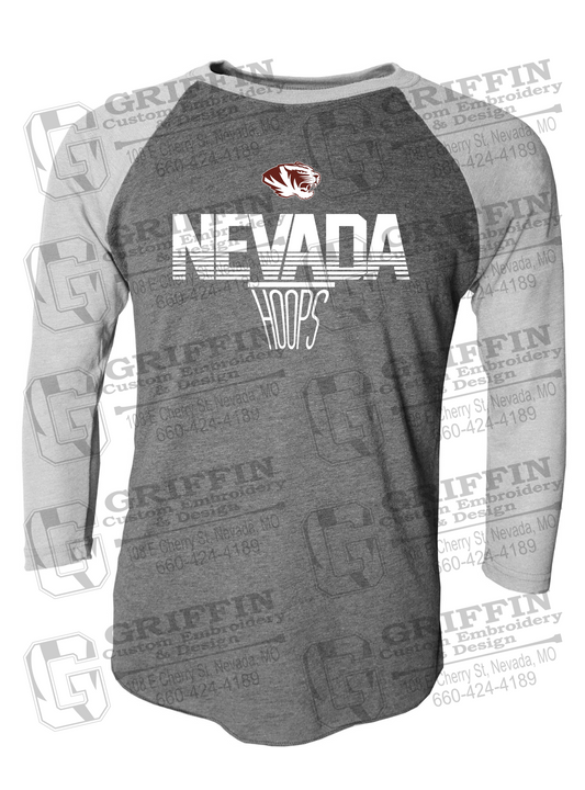 Tri-Blend Raglan Sleeve T-Shirt - Basketball - Nevada Tigers 24-N