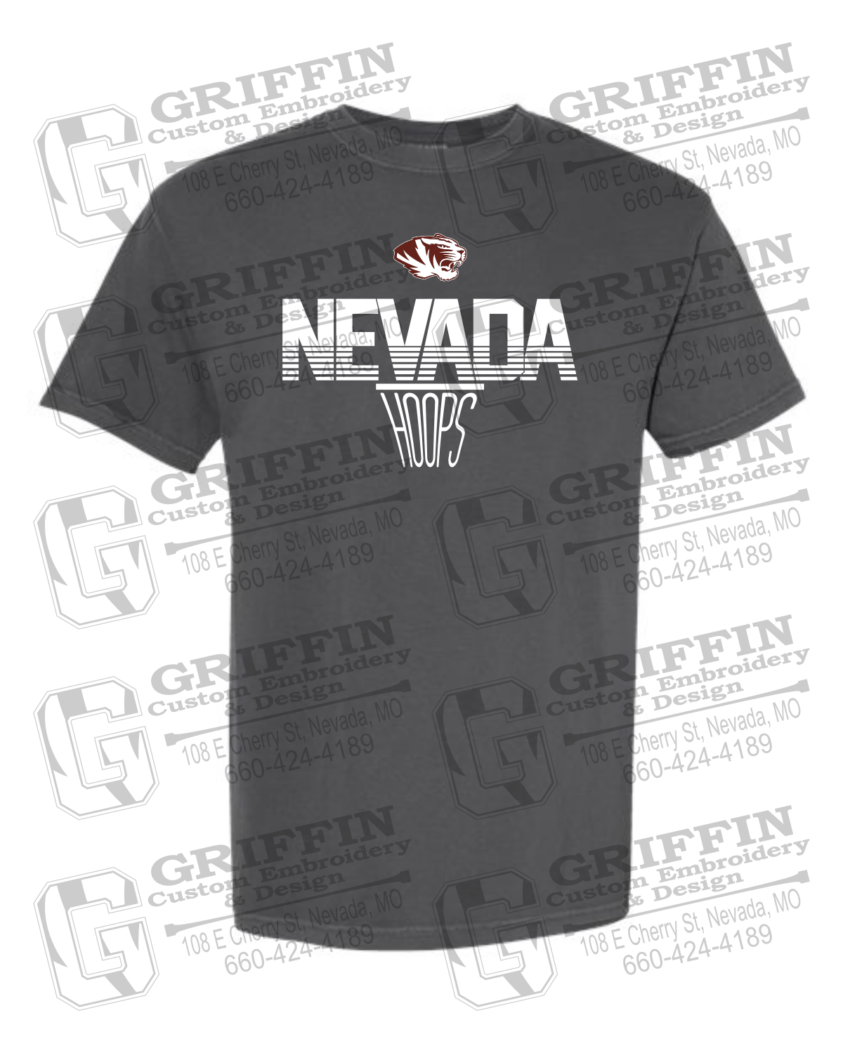 Comfort Colors Short Sleeve T-Shirt - Basketball - Nevada Tigers 24-N