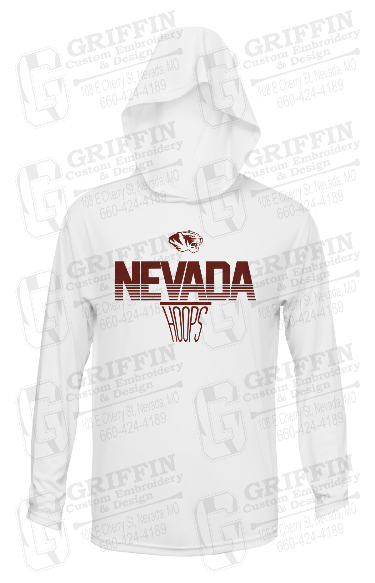 Dry-Fit T-Shirt Hoodie - Basketball - Nevada Tigers 24-N