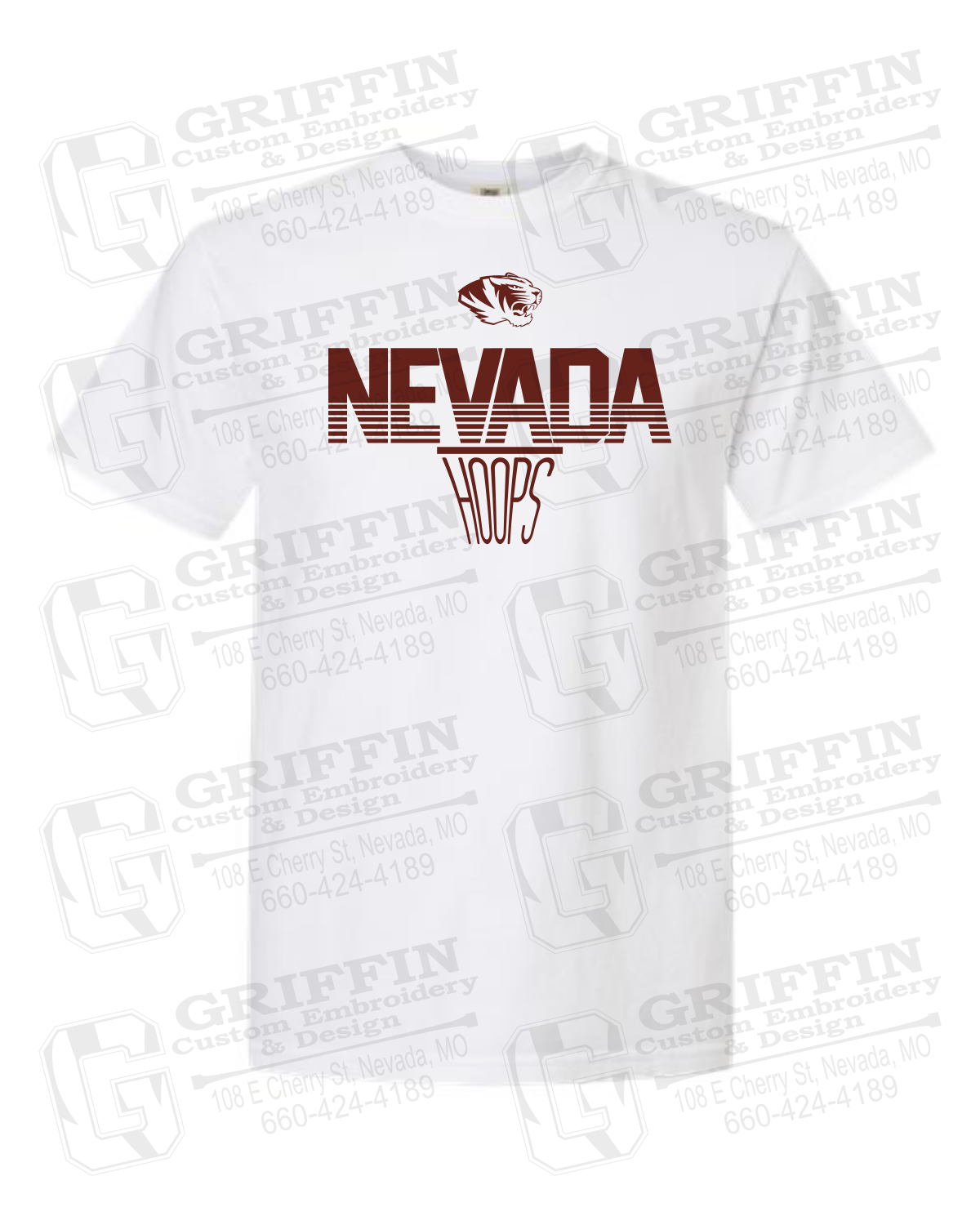 Comfort Colors Short Sleeve T-Shirt - Basketball - Nevada Tigers 24-N