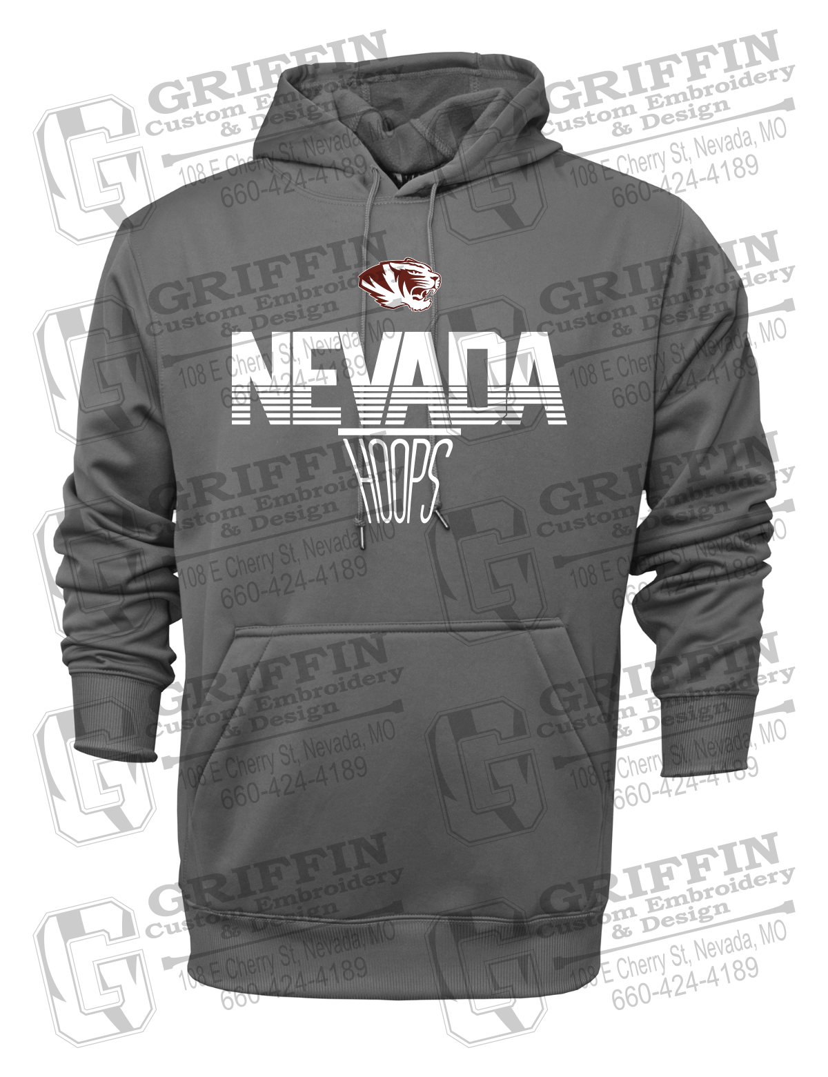 Performance Fleece Hoodie - Basketball - Nevada Tigers 24-N