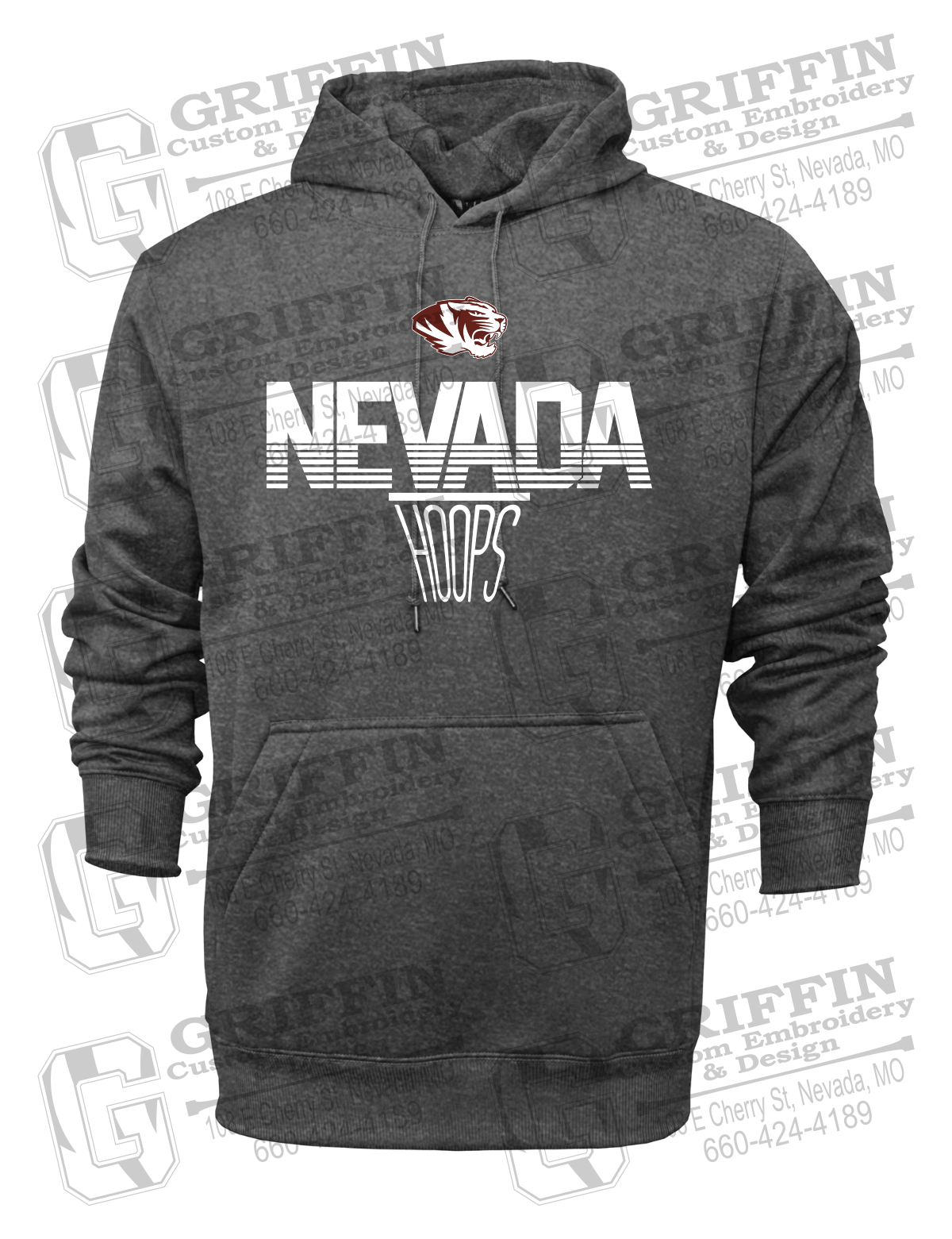 Performance Fleece Hoodie - Basketball - Nevada Tigers 24-N