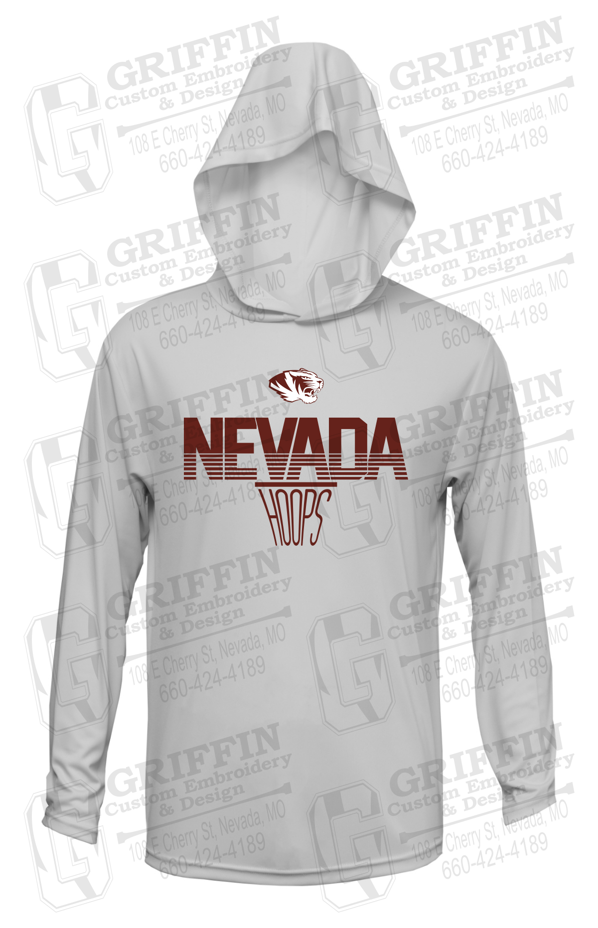 Dry-Fit T-Shirt Hoodie - Basketball - Nevada Tigers 24-N