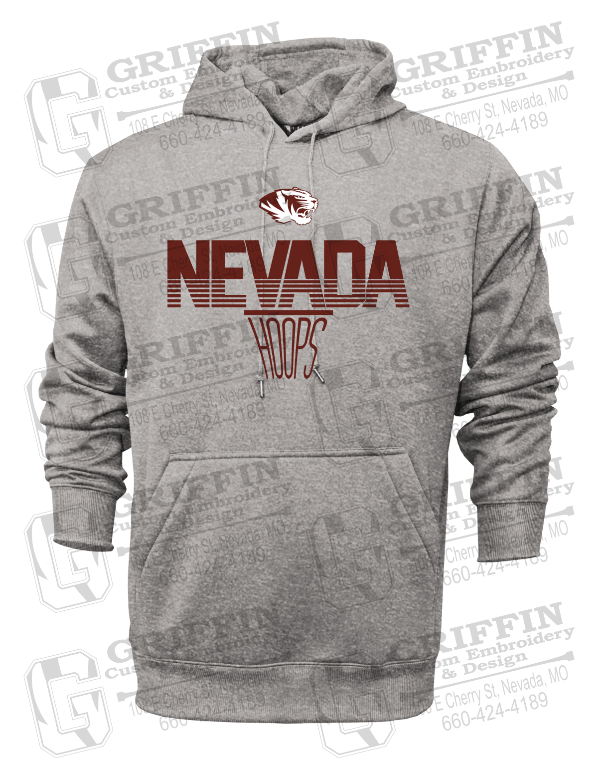 Performance Fleece Hoodie - Basketball - Nevada Tigers 24-N