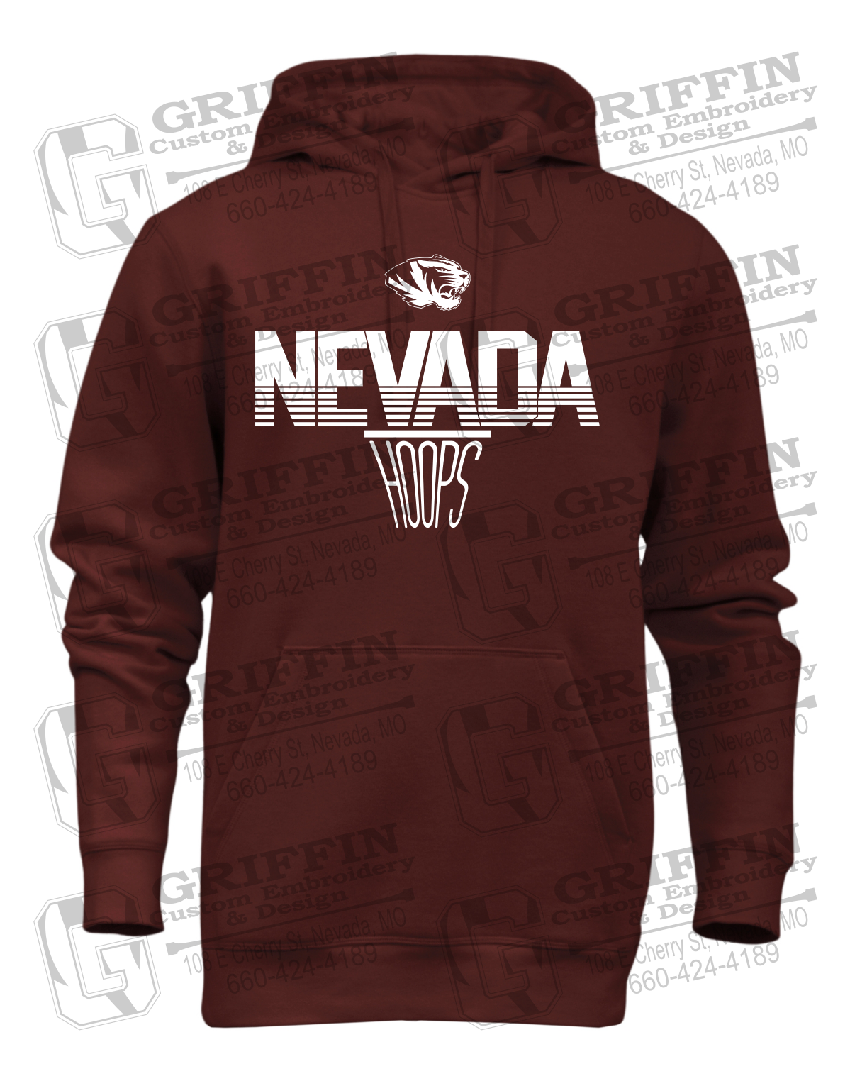 Heavyweight Fleece Hoodie - Basketball - Nevada Tigers 24-N