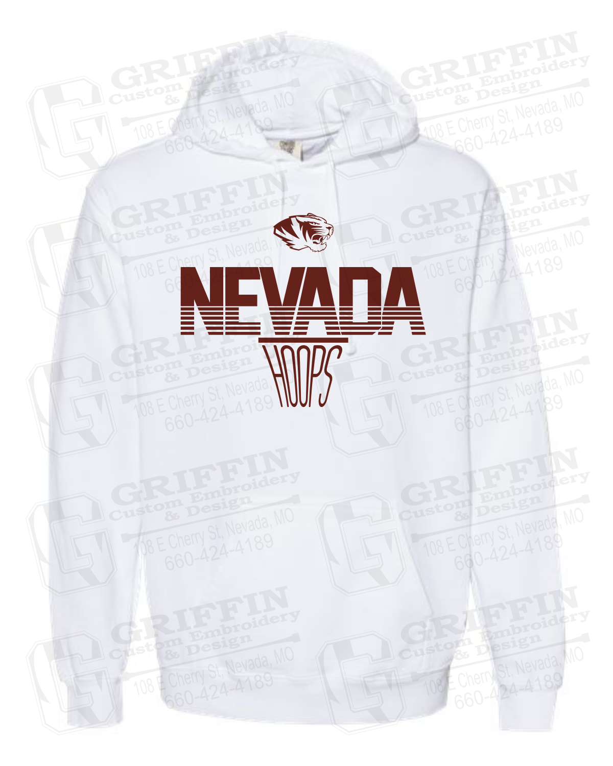 Comfort Colors Hoodie - Basketball - Nevada Tigers 24-N
