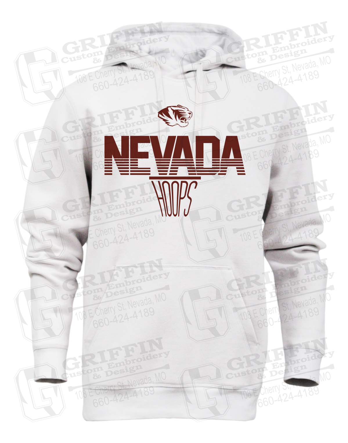 Heavyweight Fleece Hoodie - Basketball - Nevada Tigers 24-N