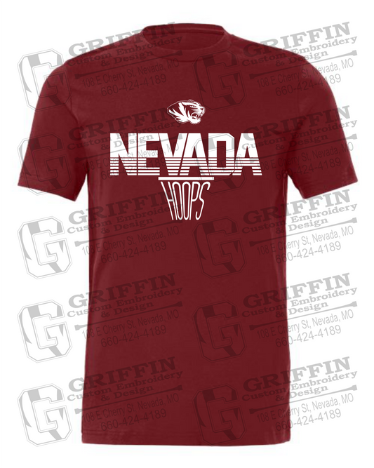 Cotton Short Sleeve T-Shirt - Basketball - Nevada Tigers 24-N