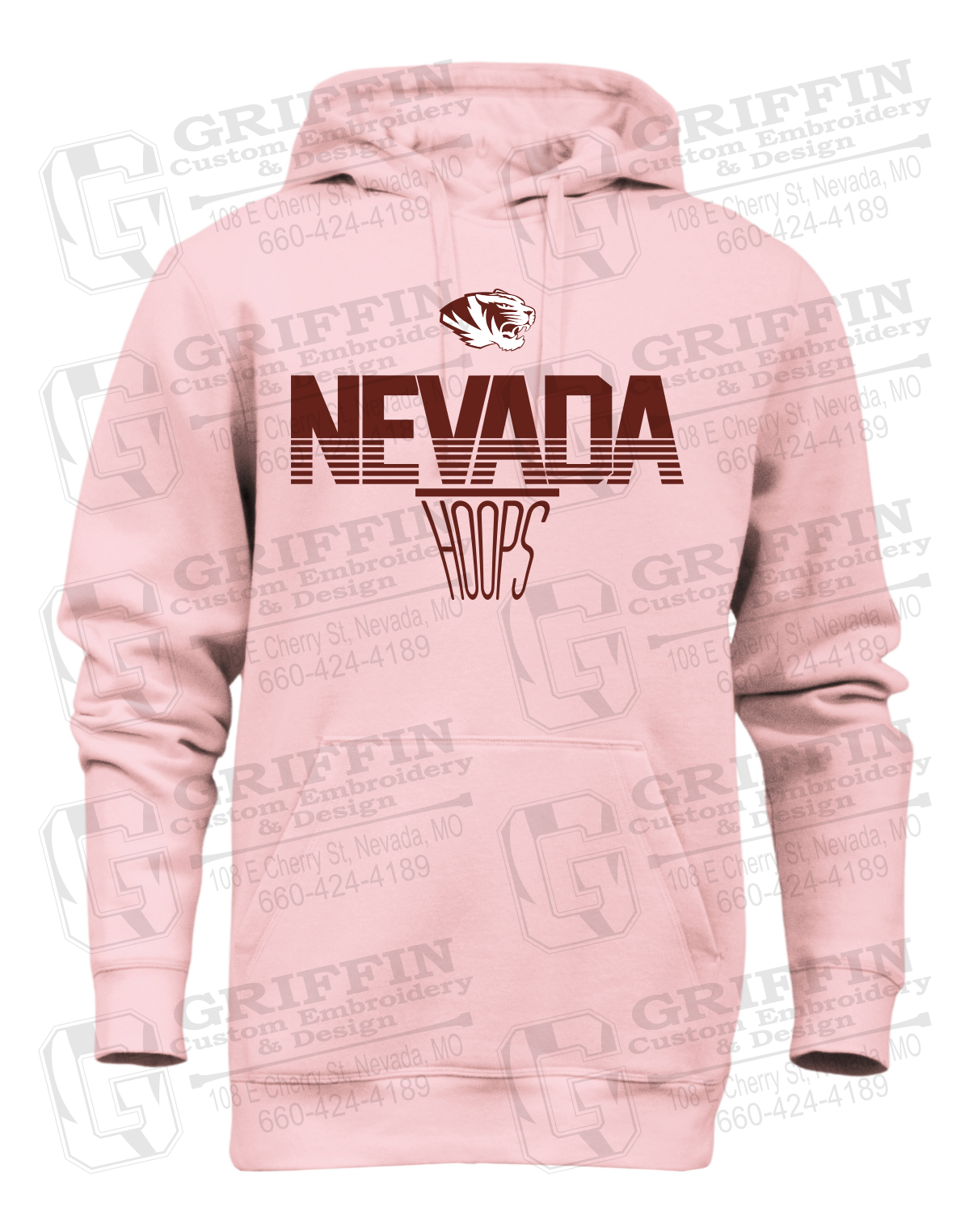 Heavyweight Fleece Hoodie - Basketball - Nevada Tigers 24-N