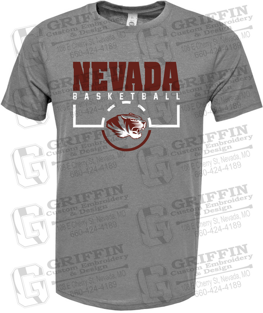 Soft-Tek Short Sleeve T-Shirt - Basketball - Nevada Tigers 24-P