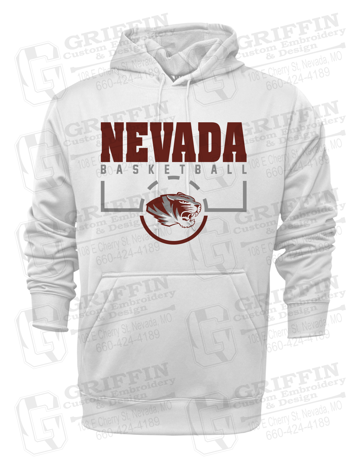 Performance Fleece Hoodie - Basketball - Nevada Tigers 24-P