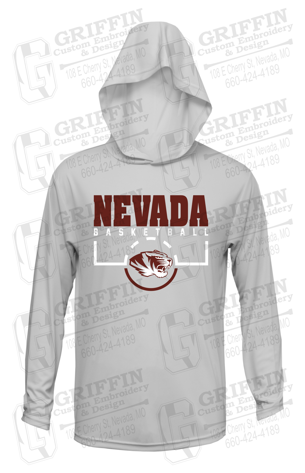 Dry-Fit T-Shirt Hoodie - Basketball - Nevada Tigers 24-P