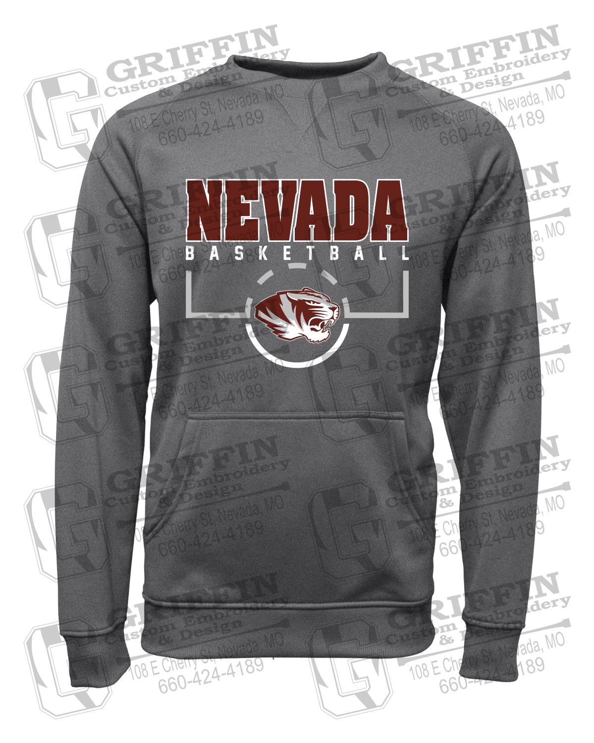 Performance Fleece Sweatshirt - Basketball - Nevada Tigers 24-P