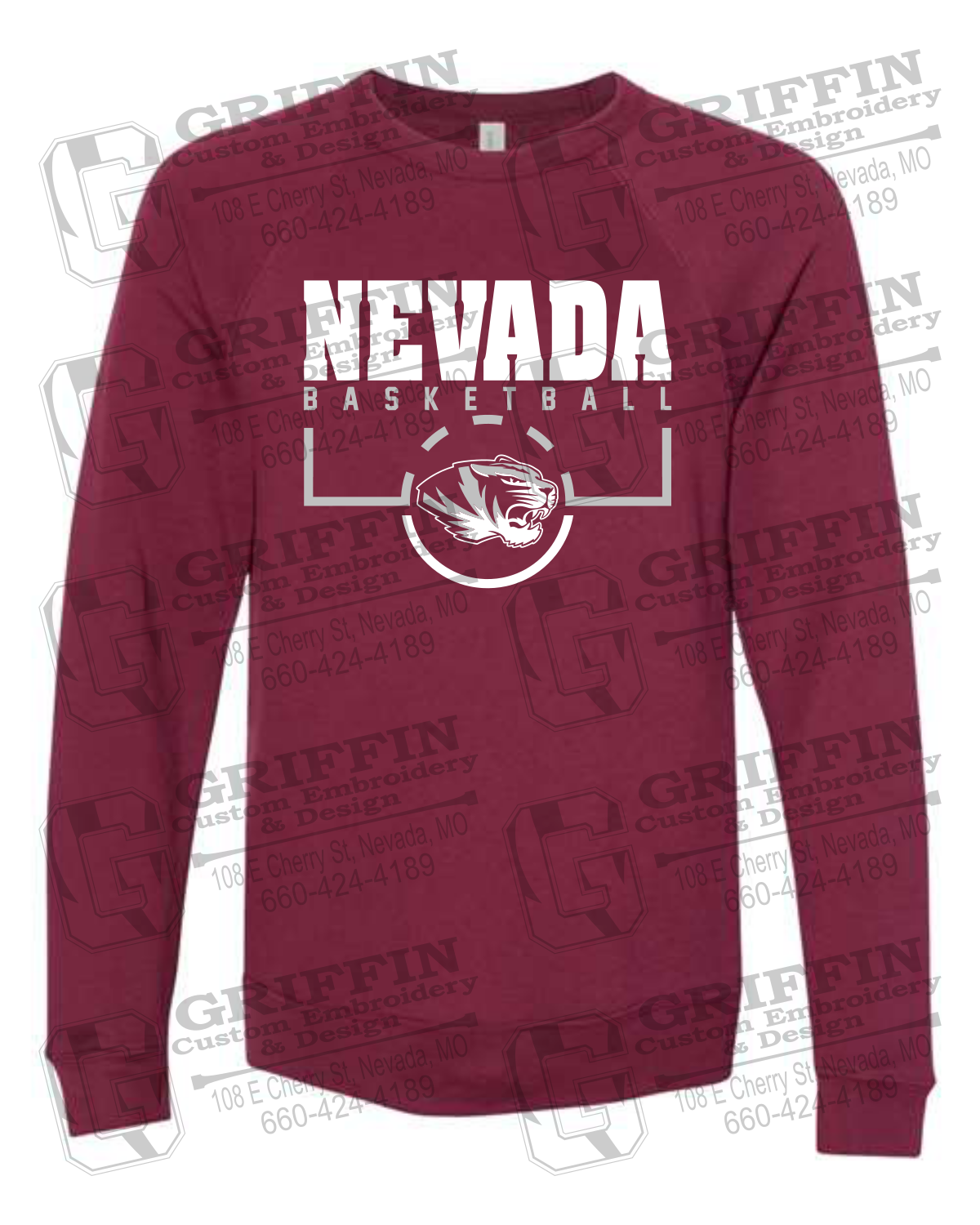 Sponge Fleece Sweatshirt - Basketball - Nevada Tigers 24-P