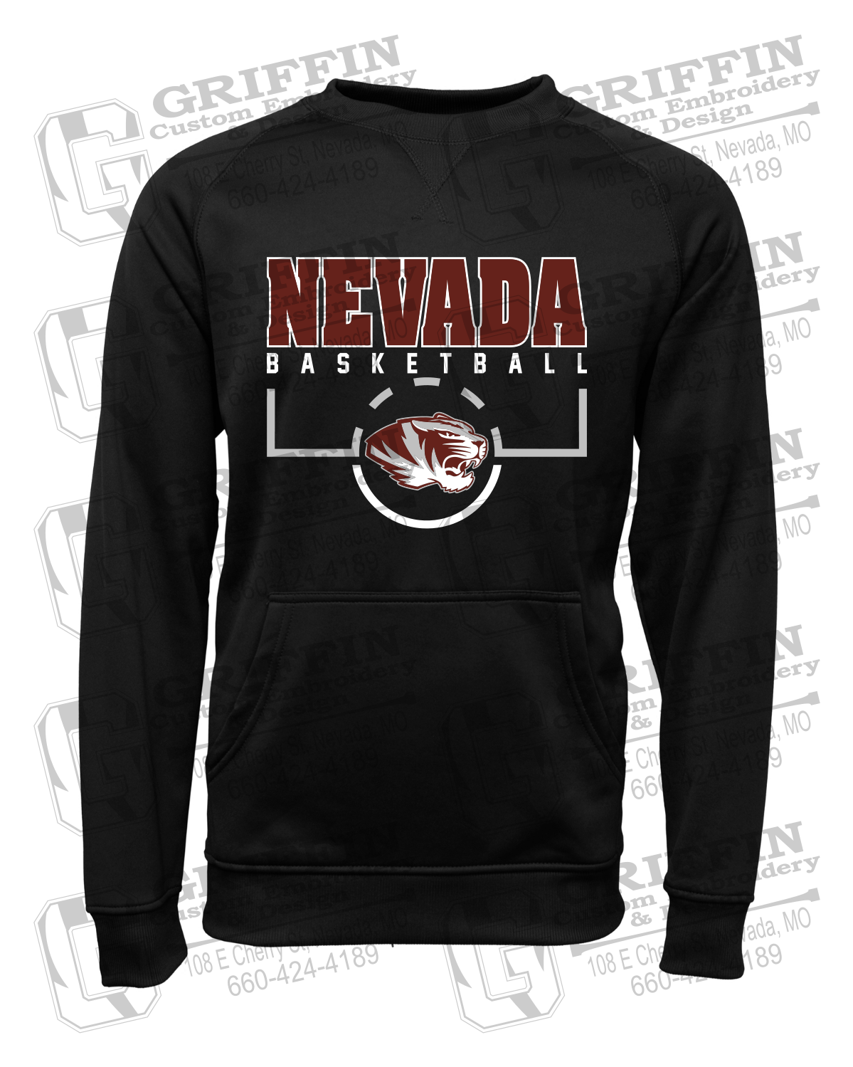 Performance Fleece Sweatshirt - Basketball - Nevada Tigers 24-P