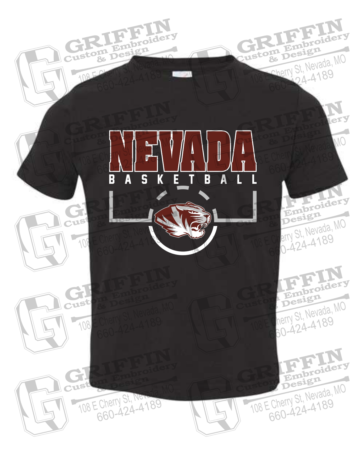 Toddler/Infant T-Shirt - Basketball - Nevada Tigers 24-P