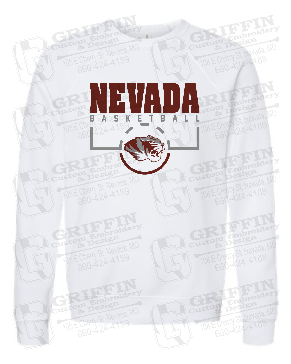 Sponge Fleece Sweatshirt - Basketball - Nevada Tigers 24-P