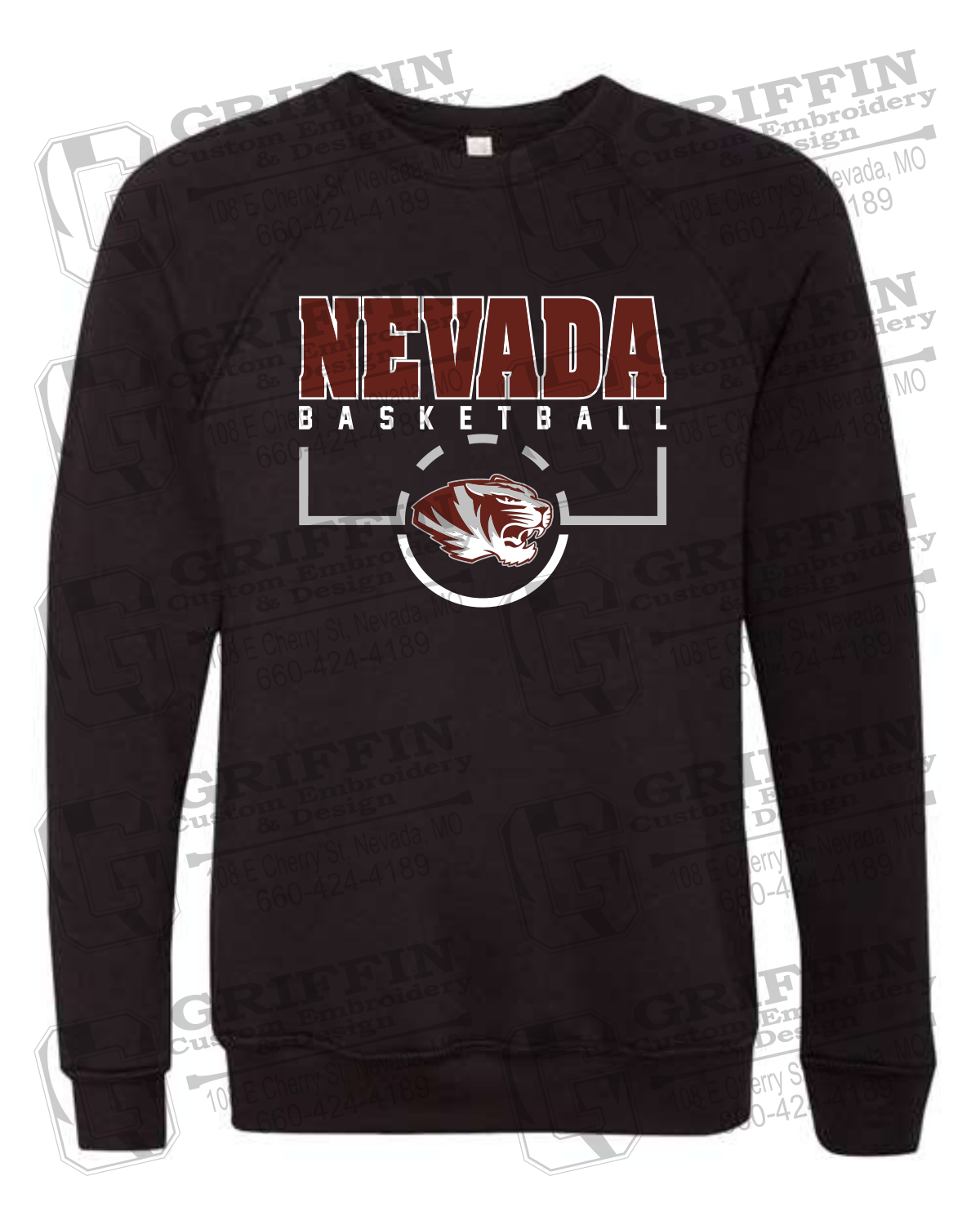 Sponge Fleece Sweatshirt - Basketball - Nevada Tigers 24-P