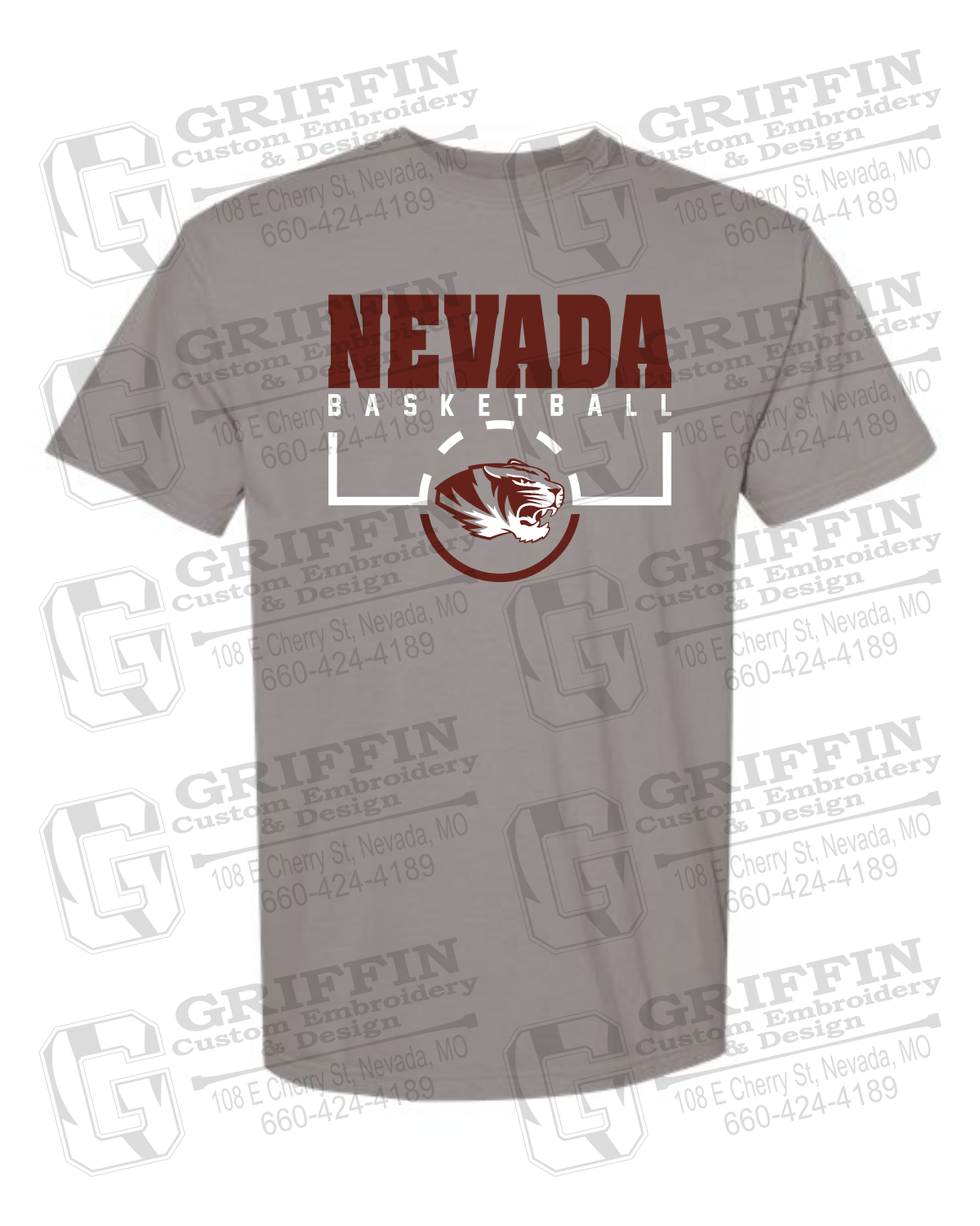 Comfort Colors Short Sleeve T-Shirt - Basketball - Nevada Tigers 24-P