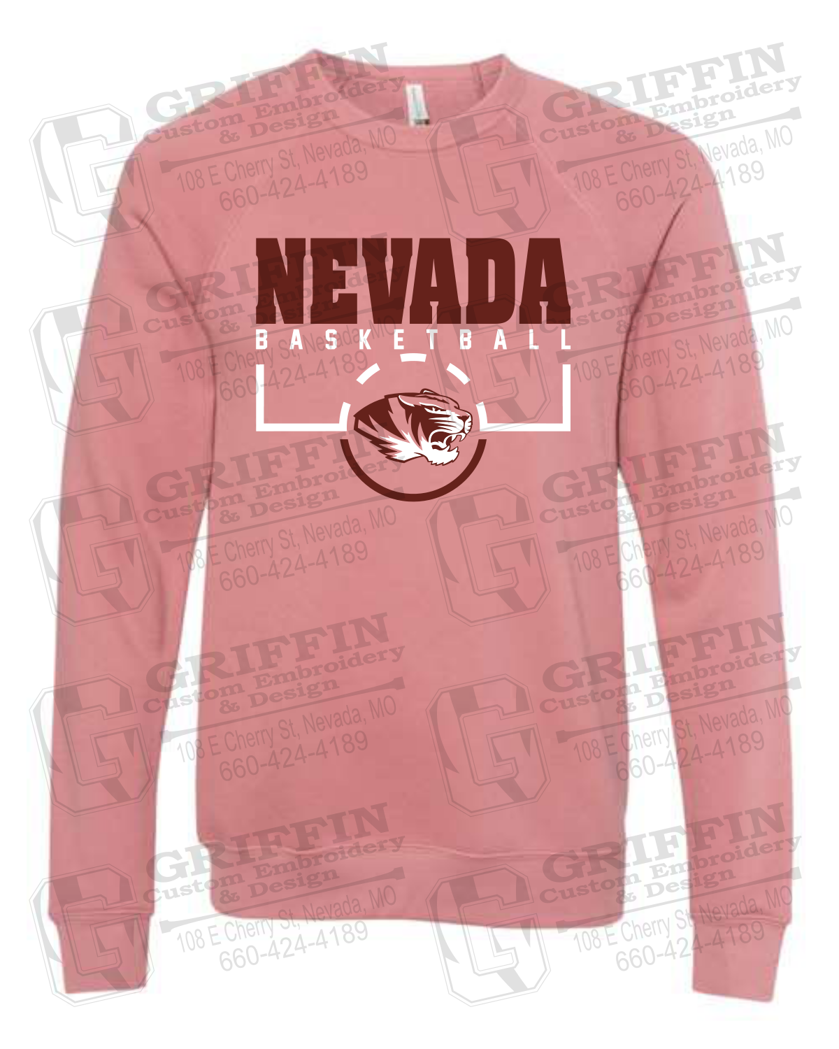 Sponge Fleece Sweatshirt - Basketball - Nevada Tigers 24-P