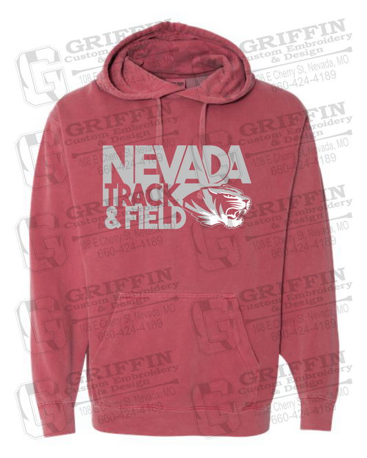 Comfort Colors Hoodie - Track & Field - Nevada Tigers 24-Q
