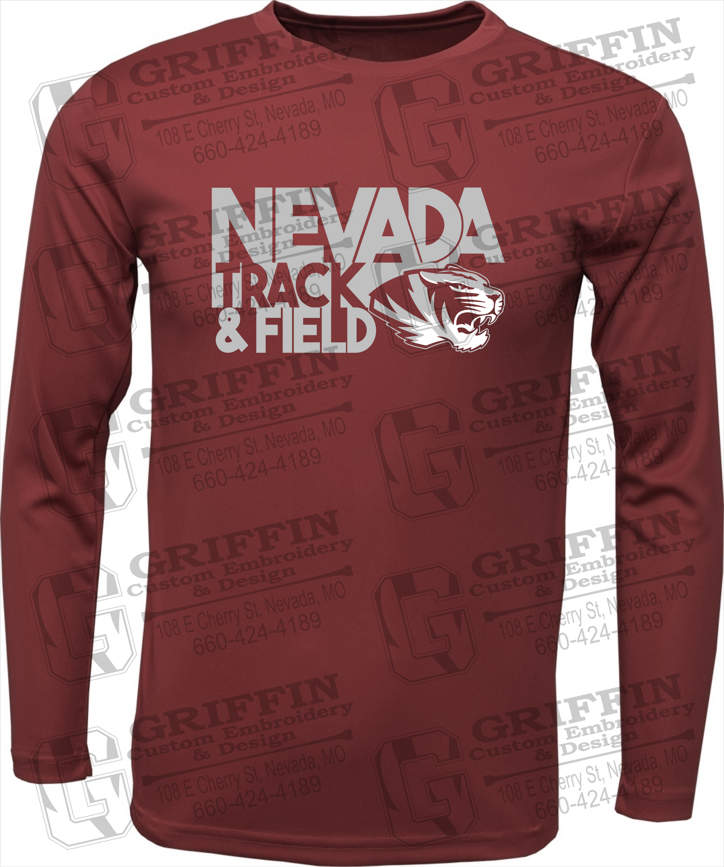 Dry-Fit Long Sleeve T-Shirt - Track & Field - Nevada Tigers 24-Q