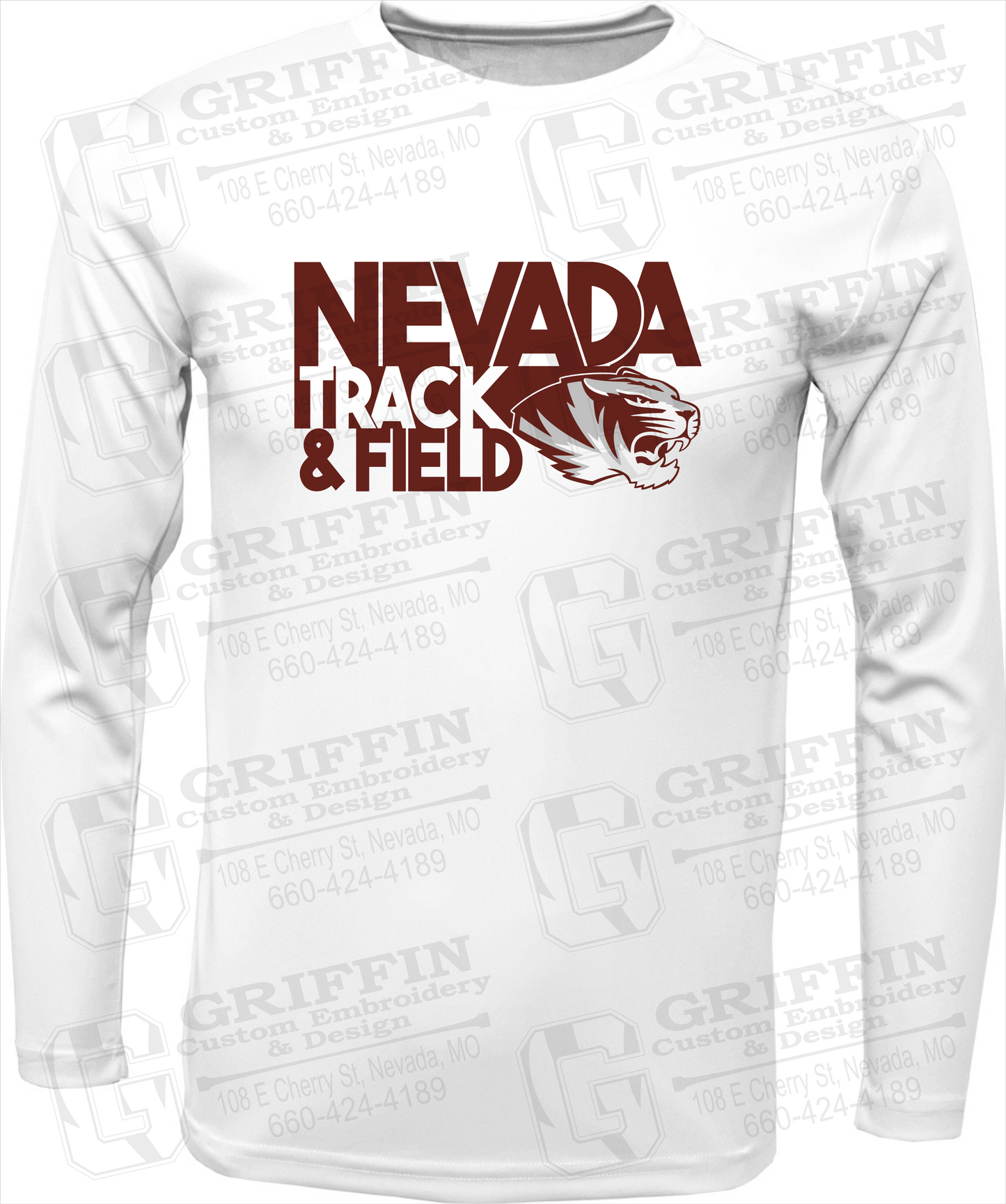 Dry-Fit Long Sleeve T-Shirt - Track & Field - Nevada Tigers 24-Q