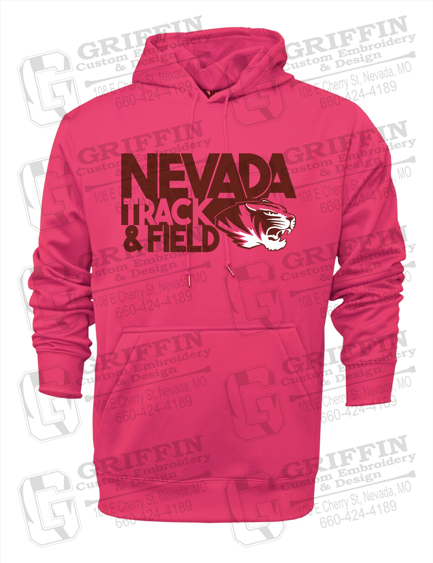 Performance Fleece Hoodie - Track & Field - Nevada Tigers 24-Q