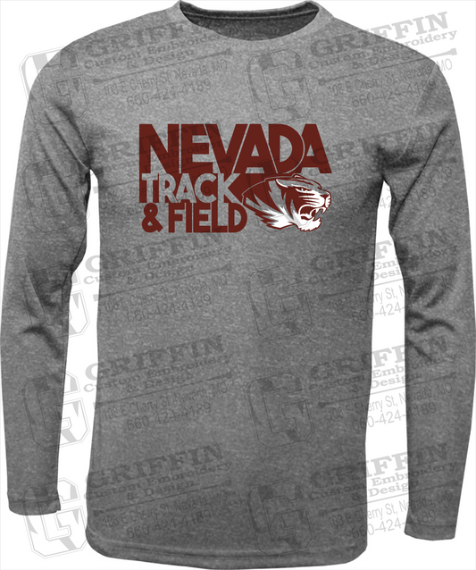 Dry-Fit Long Sleeve T-Shirt - Track & Field - Nevada Tigers 24-Q