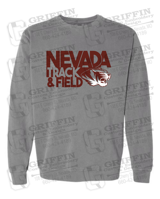 Comfort Colors Crewneck Sweatshirt - Track & Field - Nevada Tigers 24-Q