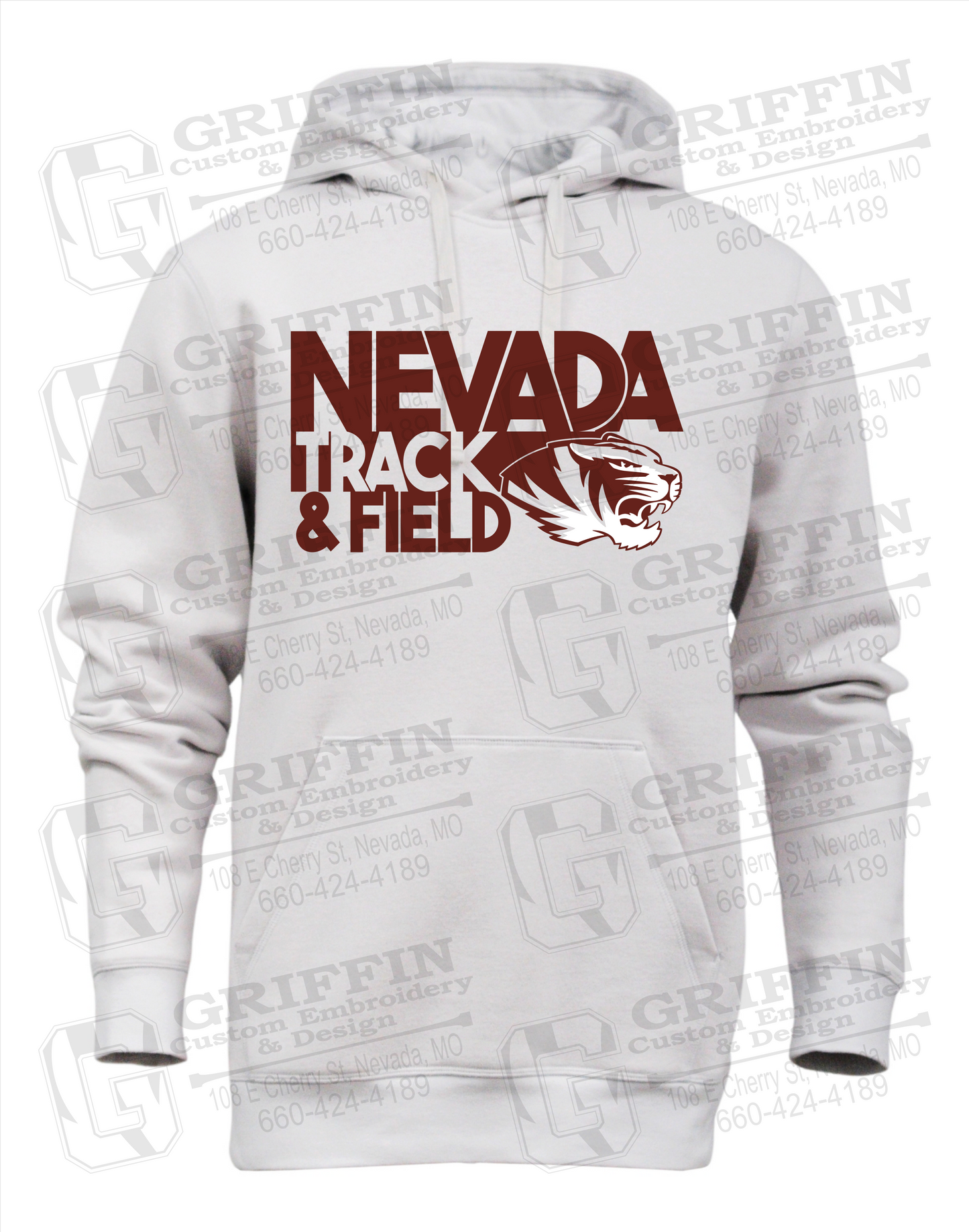 Heavyweight Fleece Hoodie - Track & Field - Nevada Tigers 24-Q