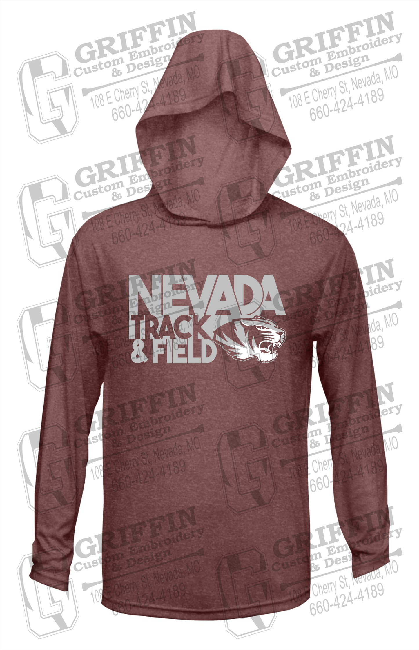 Dry-Fit T-Shirt Hoodie - Track & Field - Nevada Tigers 24-Q