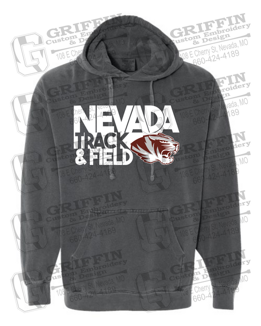 Comfort Colors Hoodie - Track & Field - Nevada Tigers 24-Q