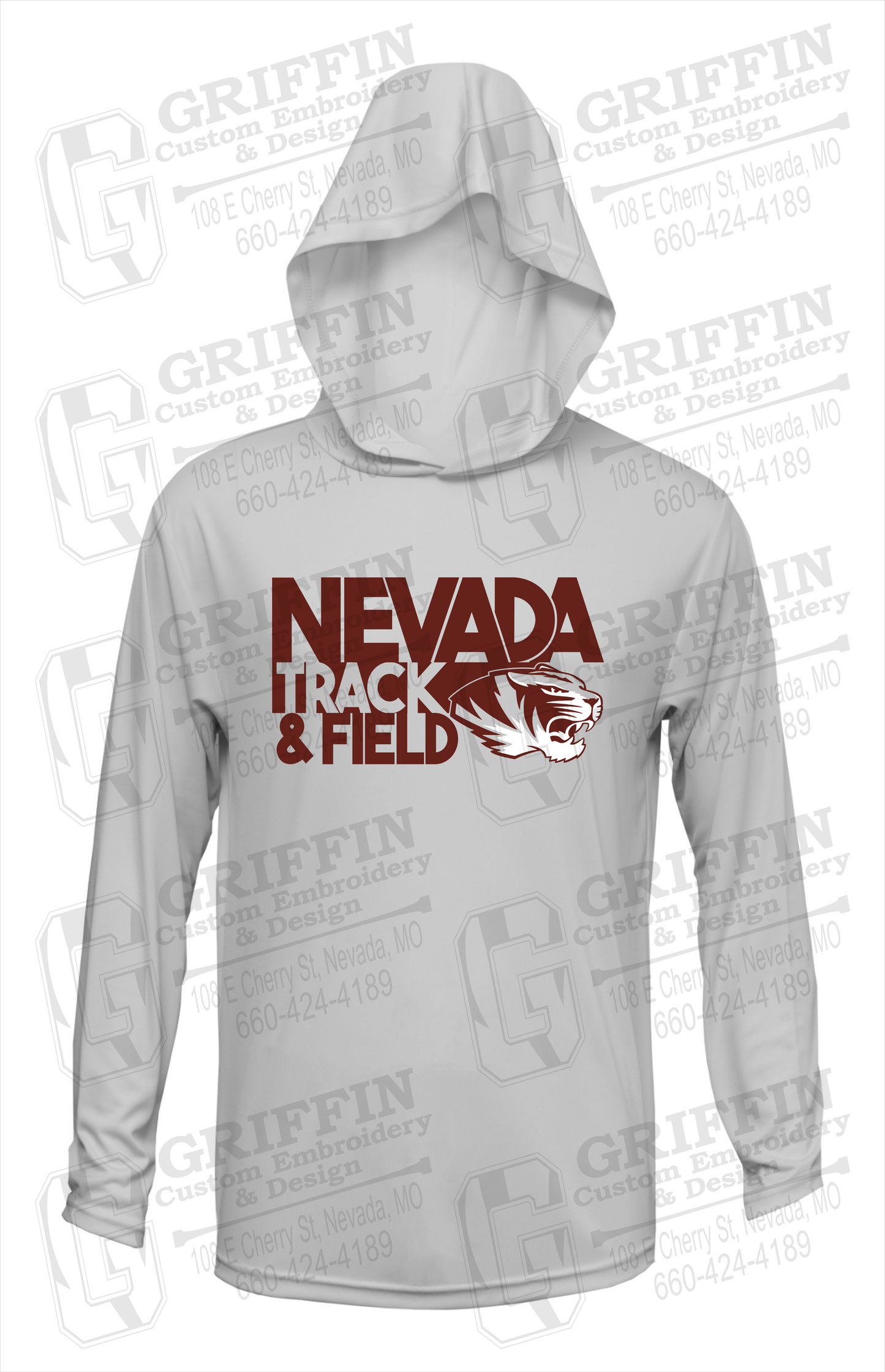 Dry-Fit T-Shirt Hoodie - Track & Field - Nevada Tigers 24-Q