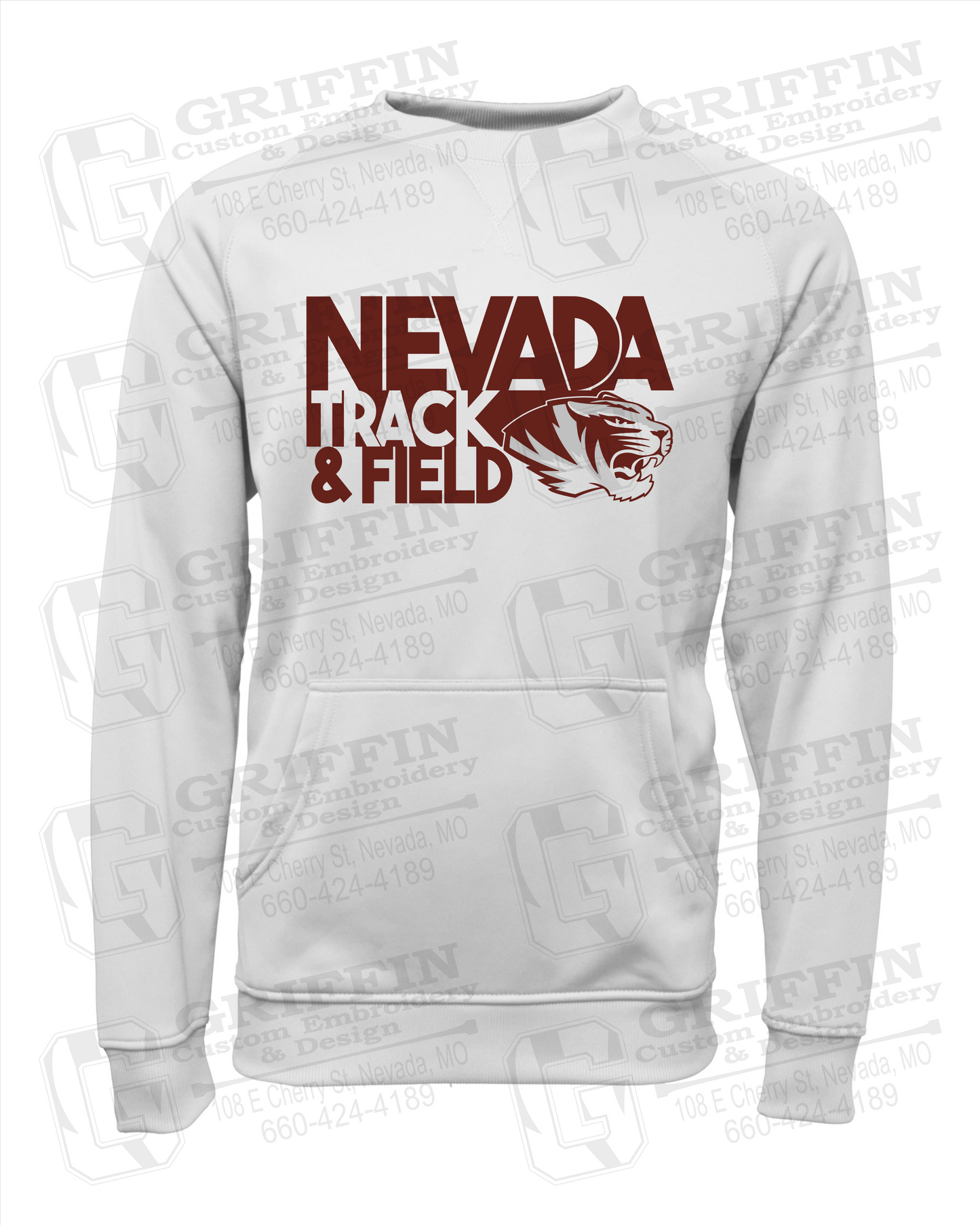 Nevada Tigers 24-Q Youth Sweatshirt - Track & Field