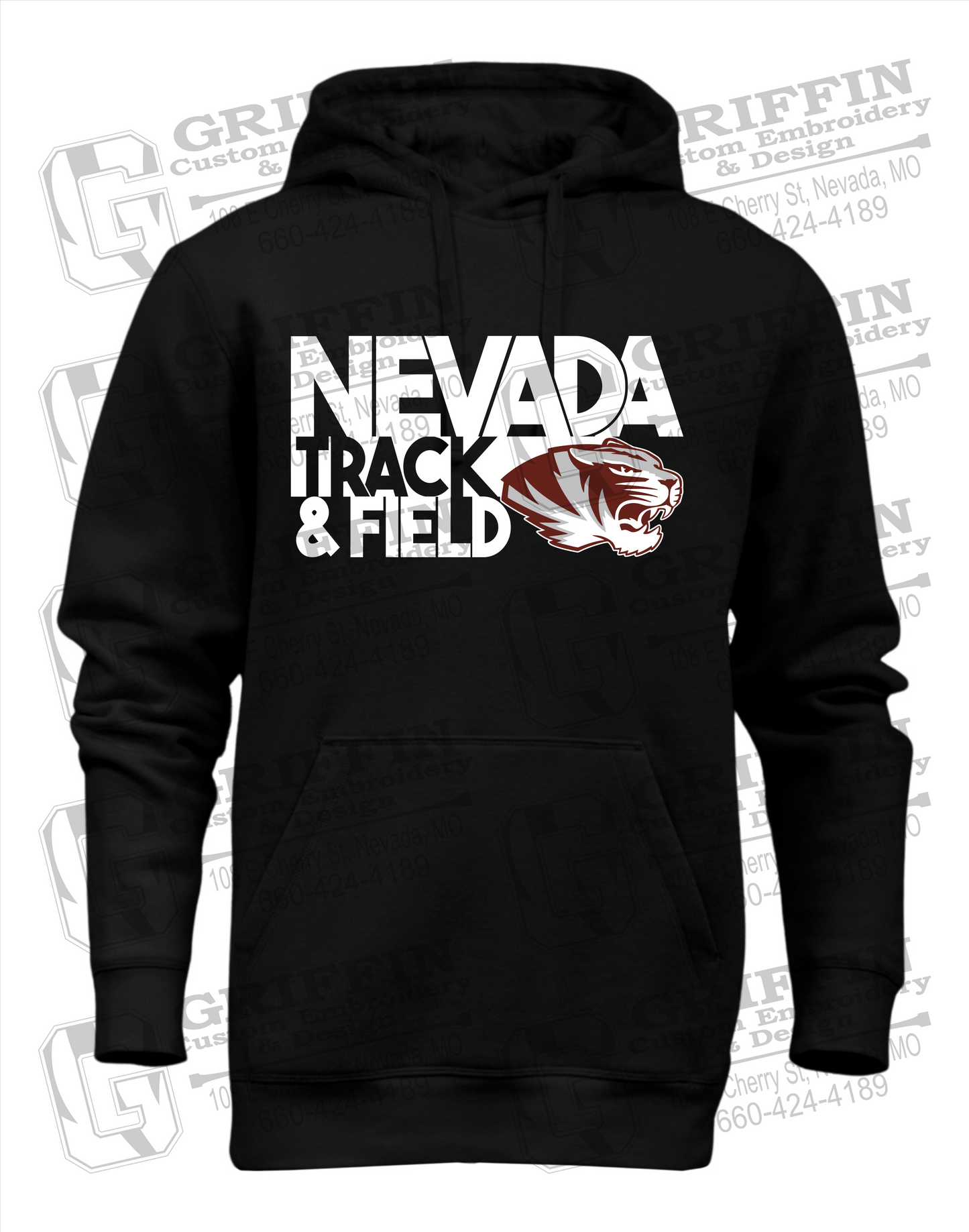 Nevada Tigers 24-Q Heavyweight Hoodie - Track & Field