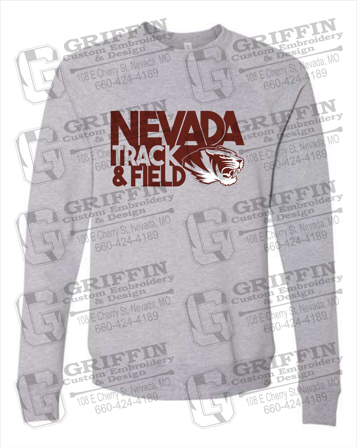 Nevada Tigers 24-Q Sponge Fleece Sweatshirt - Track & Field