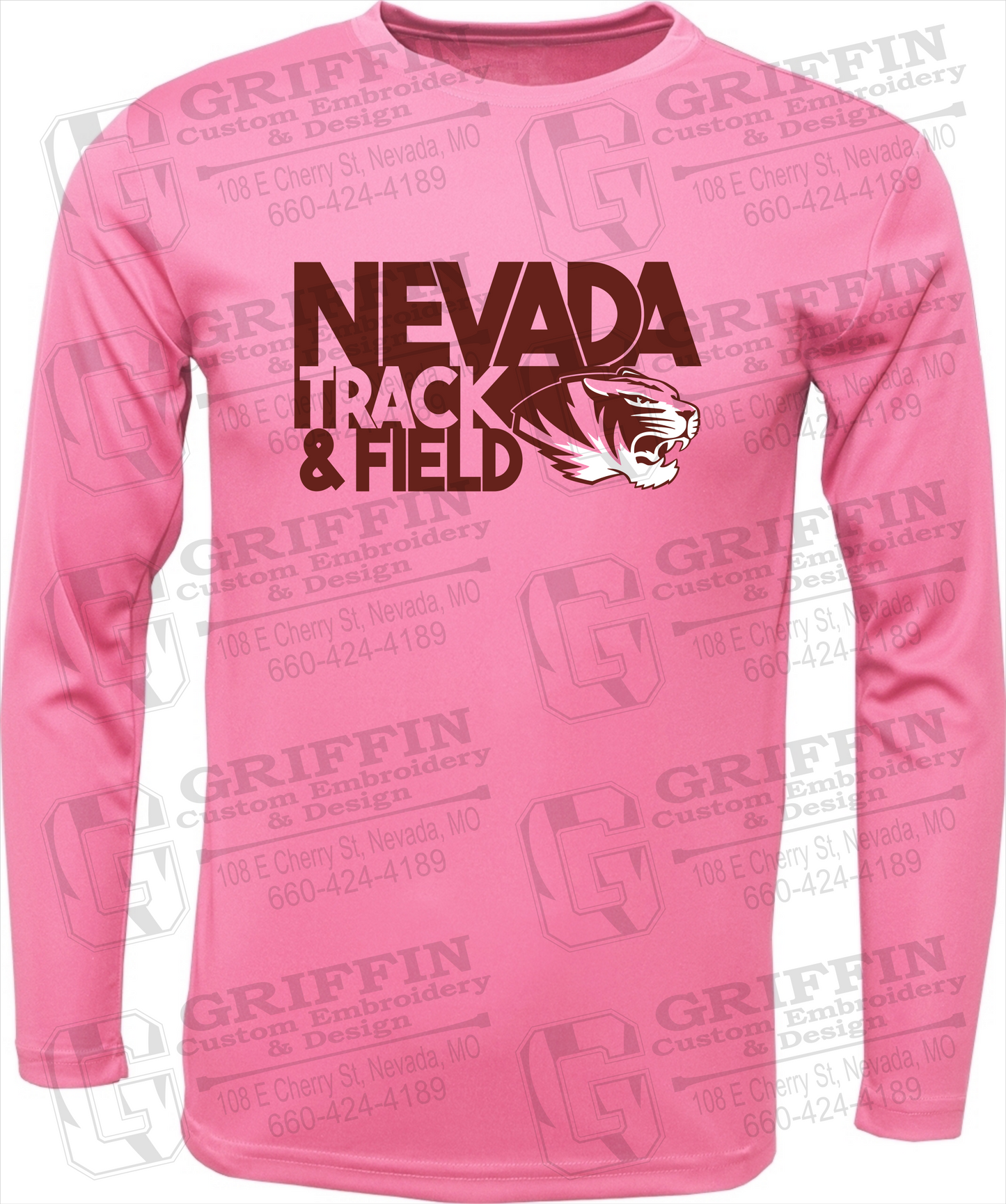 Toddler Dry-Fit Long Sleeve T-Shirt - Track & Field - Nevada Tigers 24-Q