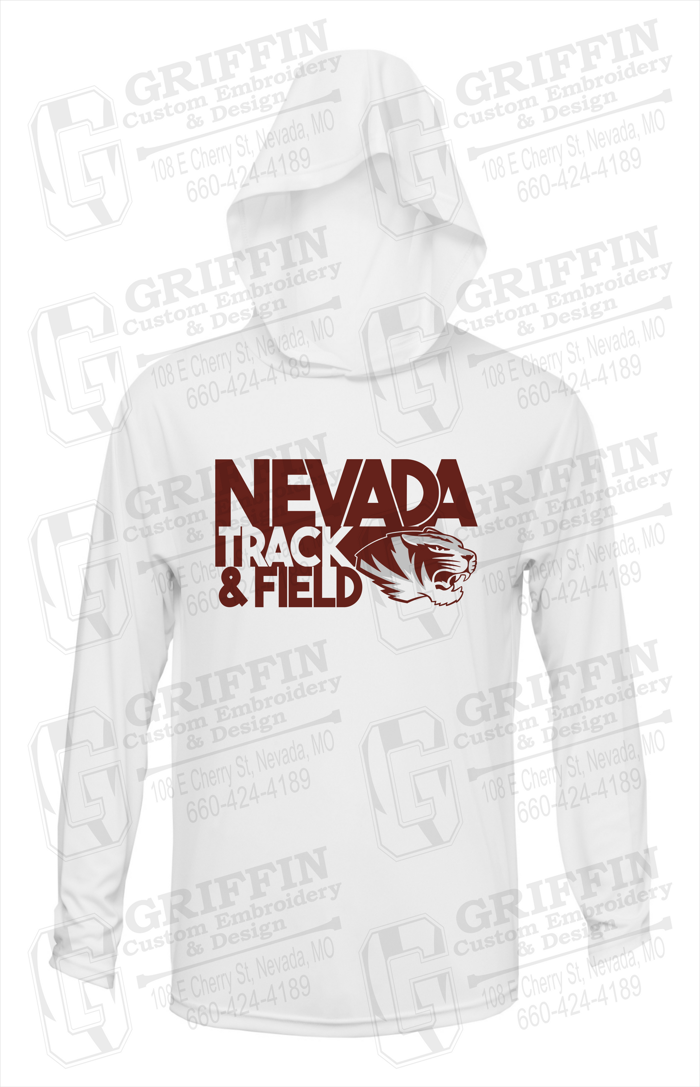 Dry-Fit T-Shirt Hoodie - Track & Field - Nevada Tigers 24-Q