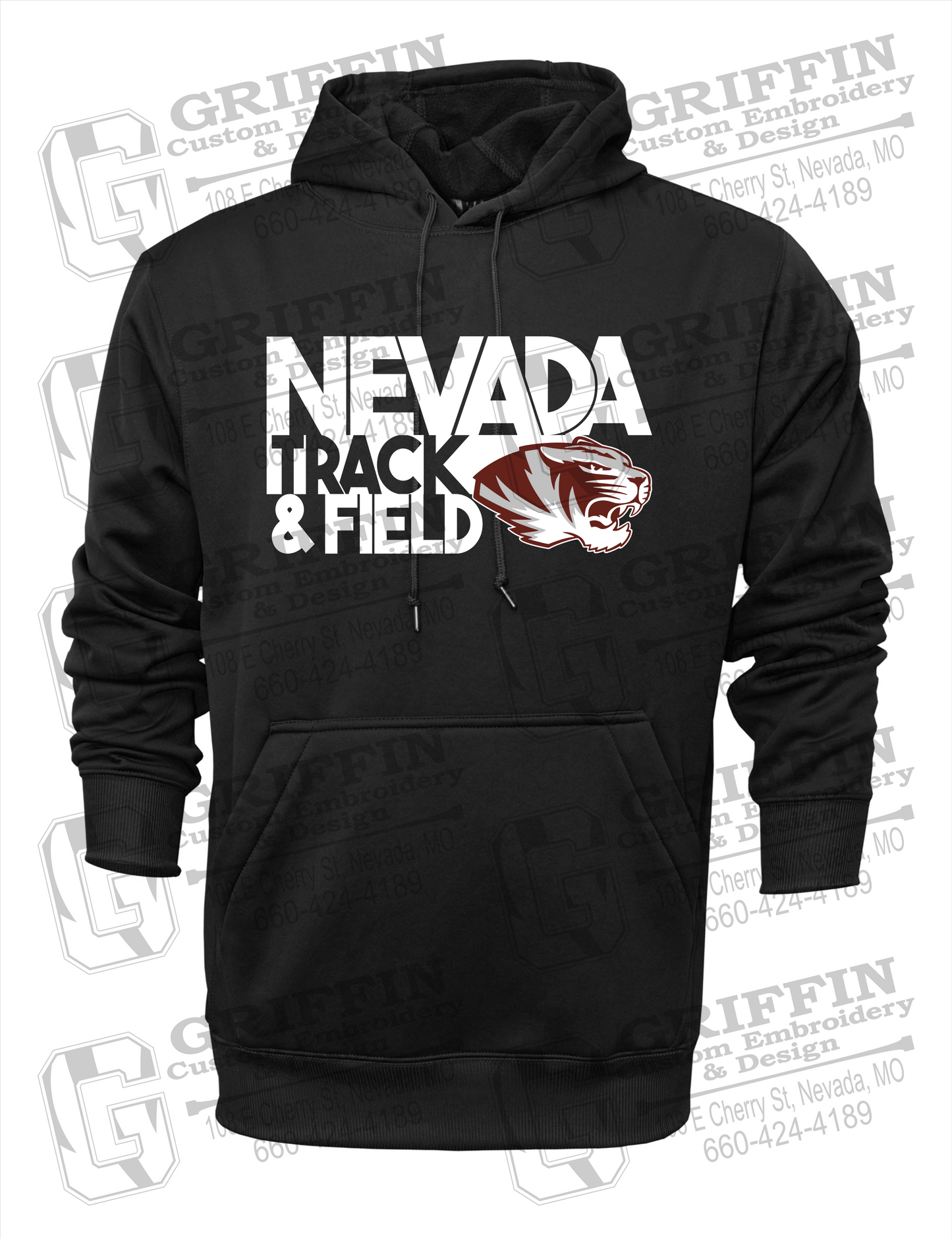 Nevada Tigers 24-Q Youth Hoodie - Track & Field