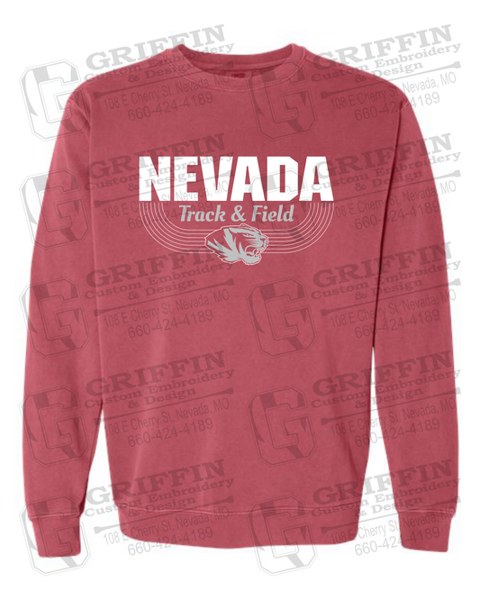 Comfort Colors Crewneck Sweatshirt - Track & Field - Nevada Tigers 24-R