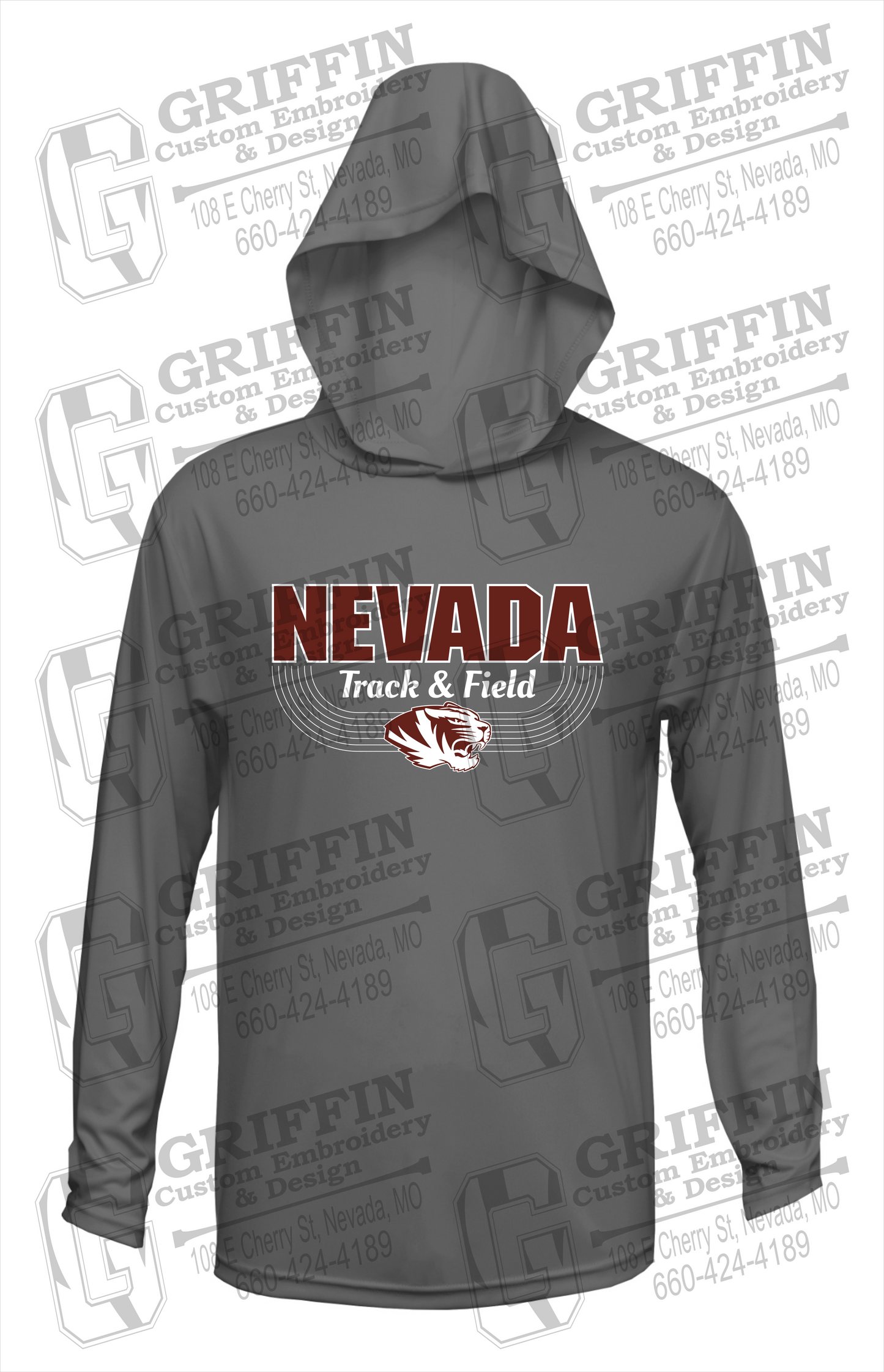 Dry-Fit T-Shirt Hoodie - Track & Field - Nevada Tigers 24-R