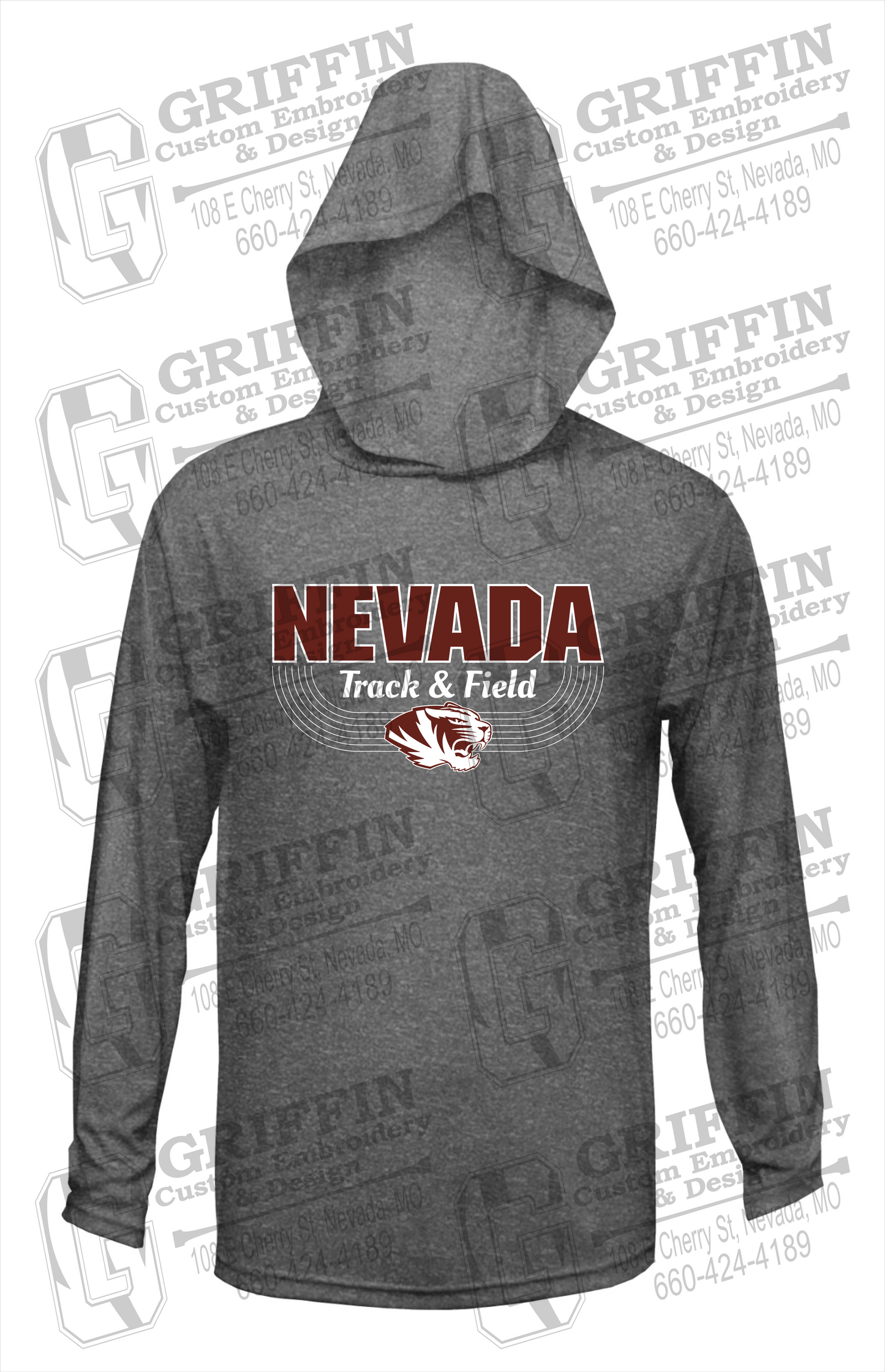 Dry-Fit T-Shirt Hoodie - Track & Field - Nevada Tigers 24-R