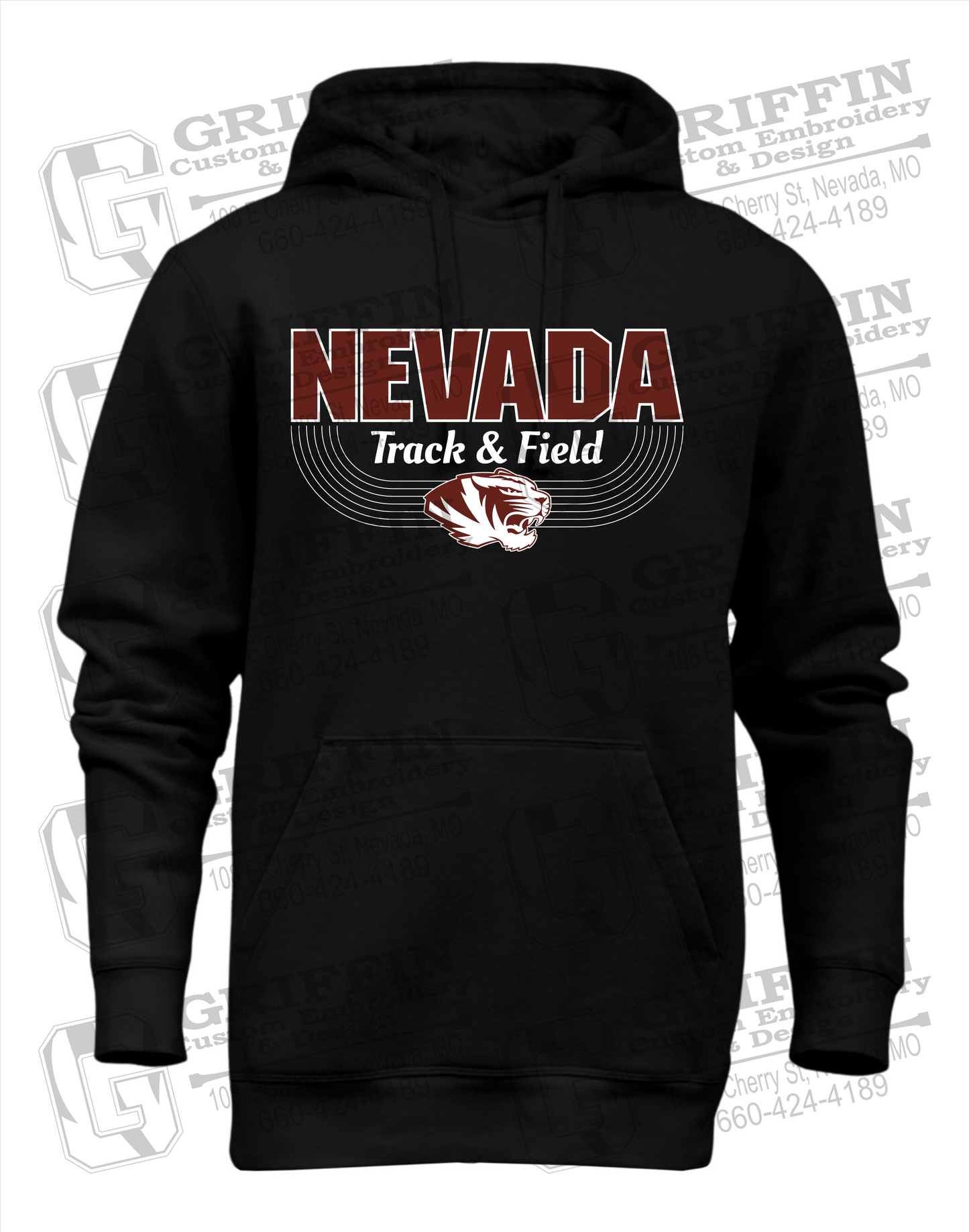 Heavyweight Fleece Hoodie - Track & Field - Nevada Tigers 24-R