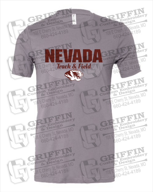 Nevada Tigers 24-R 100% Cotton Short Sleeve T-Shirt - Track & Field