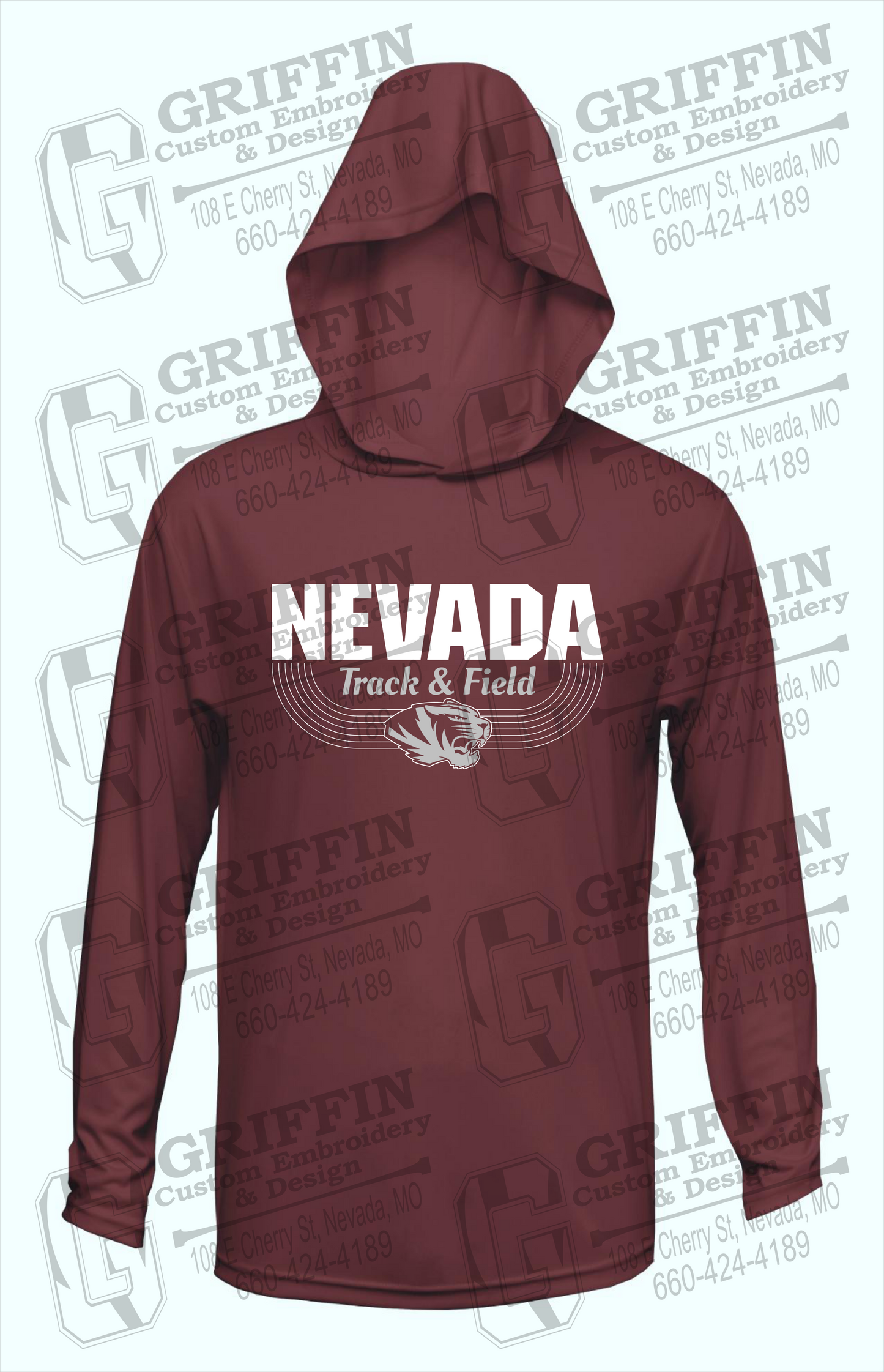 Dry-Fit T-Shirt Hoodie - Track & Field - Nevada Tigers 24-R