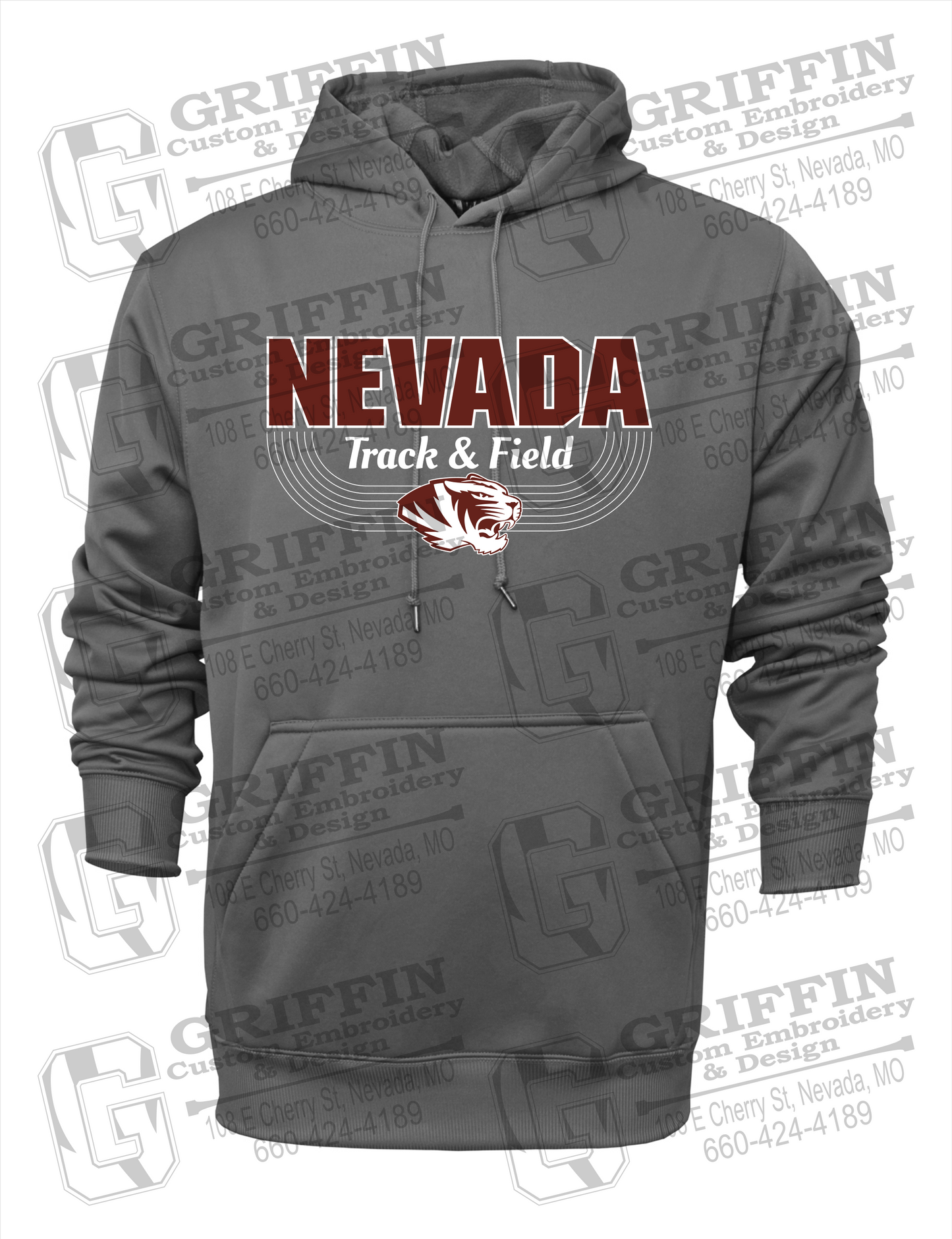 Nevada Tigers 24-R Youth Hoodie - Track & Field
