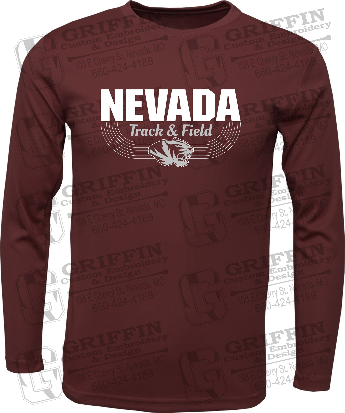 Toddler Dry-Fit Long Sleeve T-Shirt - Track & Field - Nevada Tigers 24-R