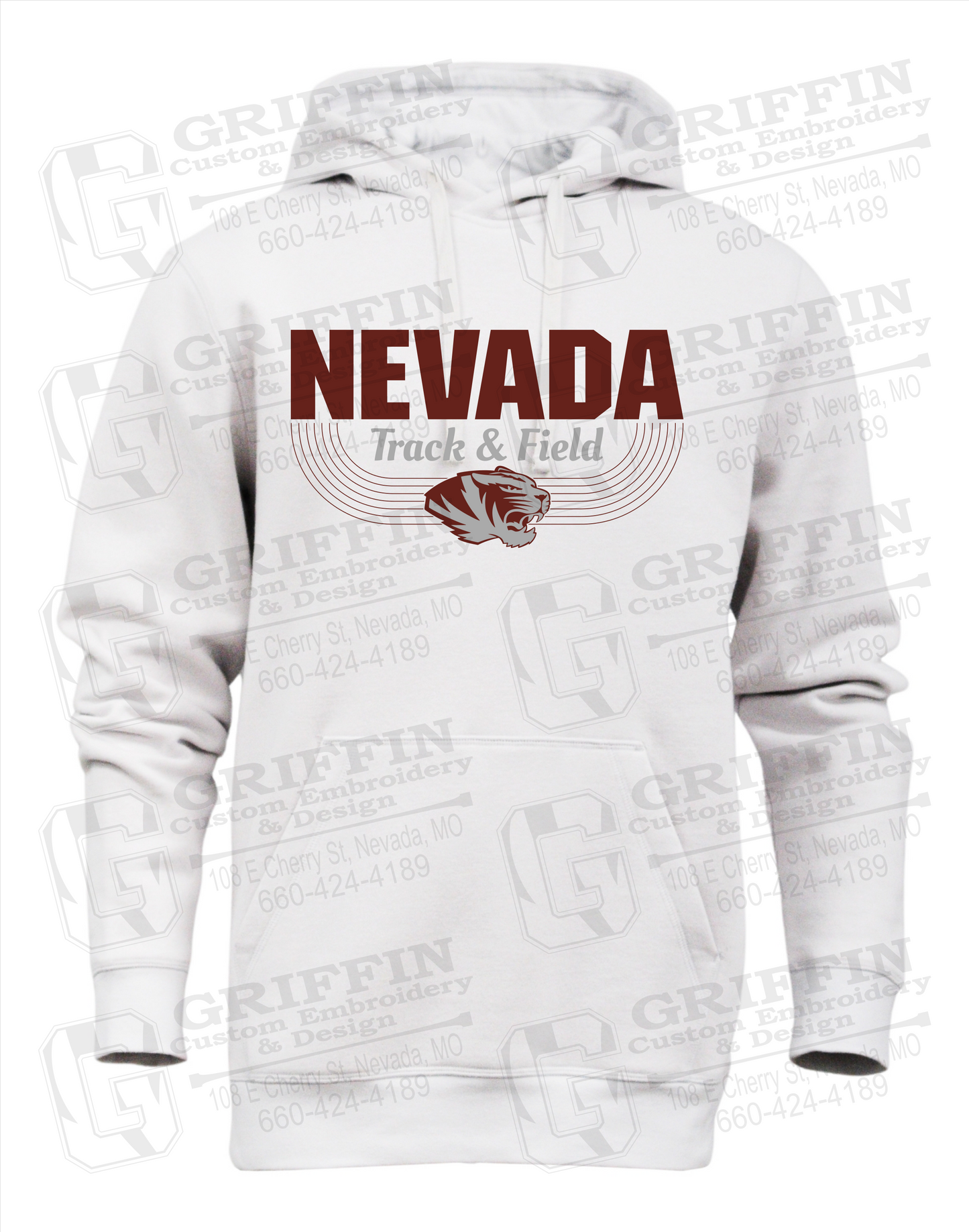 Heavyweight Fleece Hoodie - Track & Field - Nevada Tigers 24-R